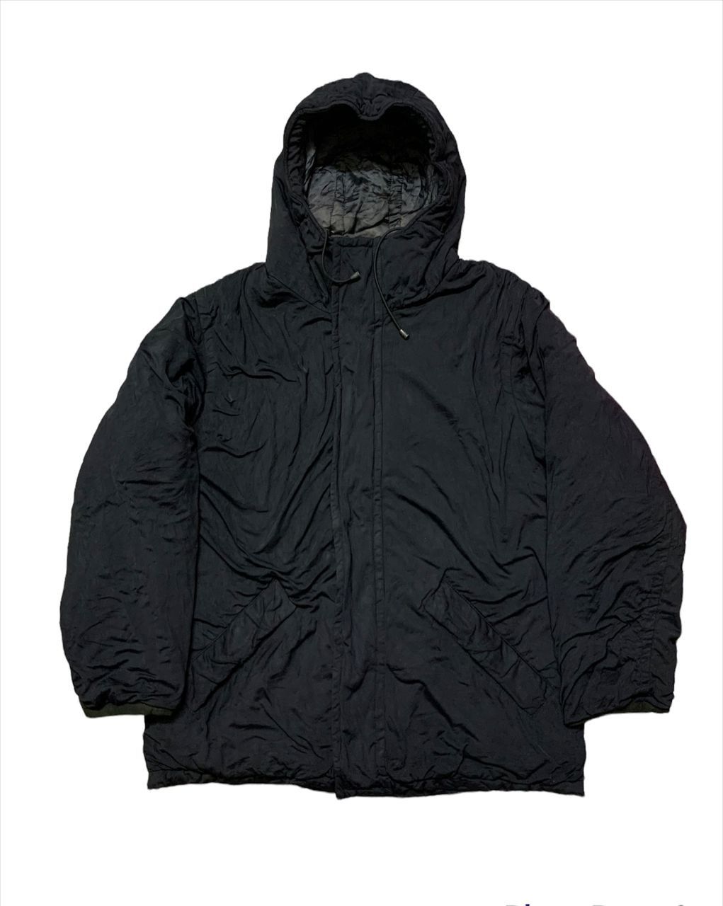 image of Vintage Gucci Tom Ford Puffer Wax Jacket in Black, Men's (Size Medium)