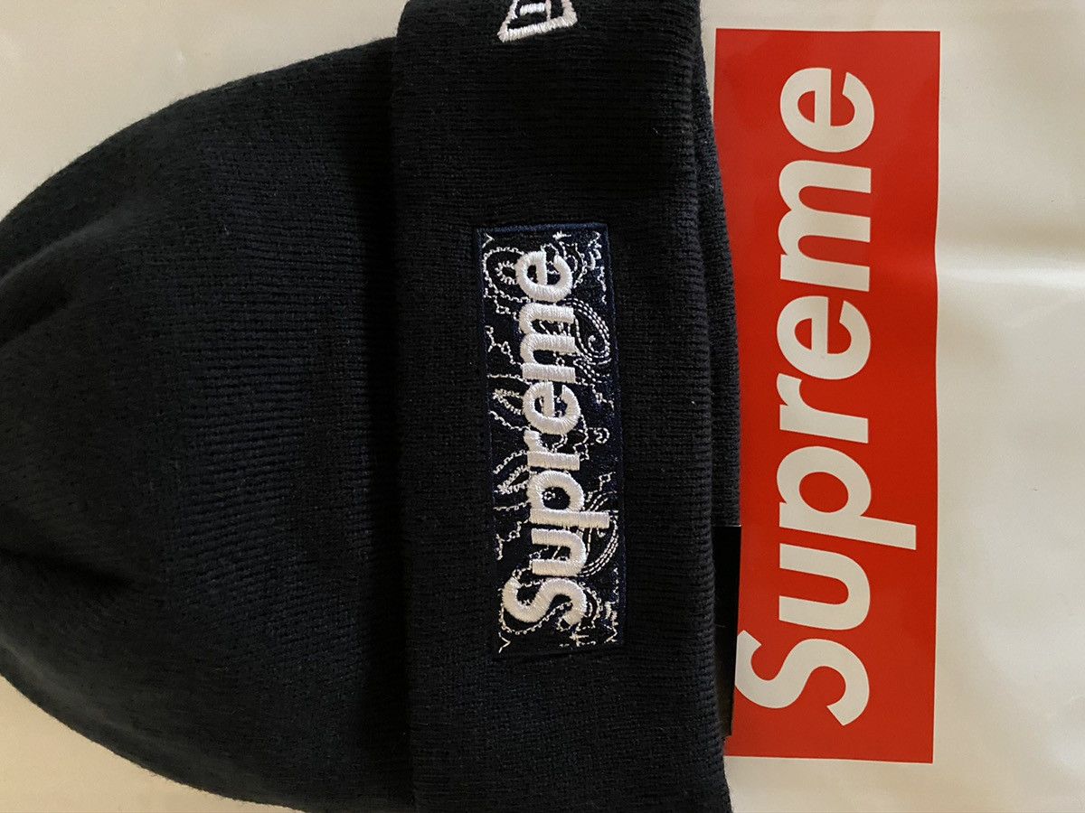 Supreme Supreme Bandana Box Logo Beanie Grailed