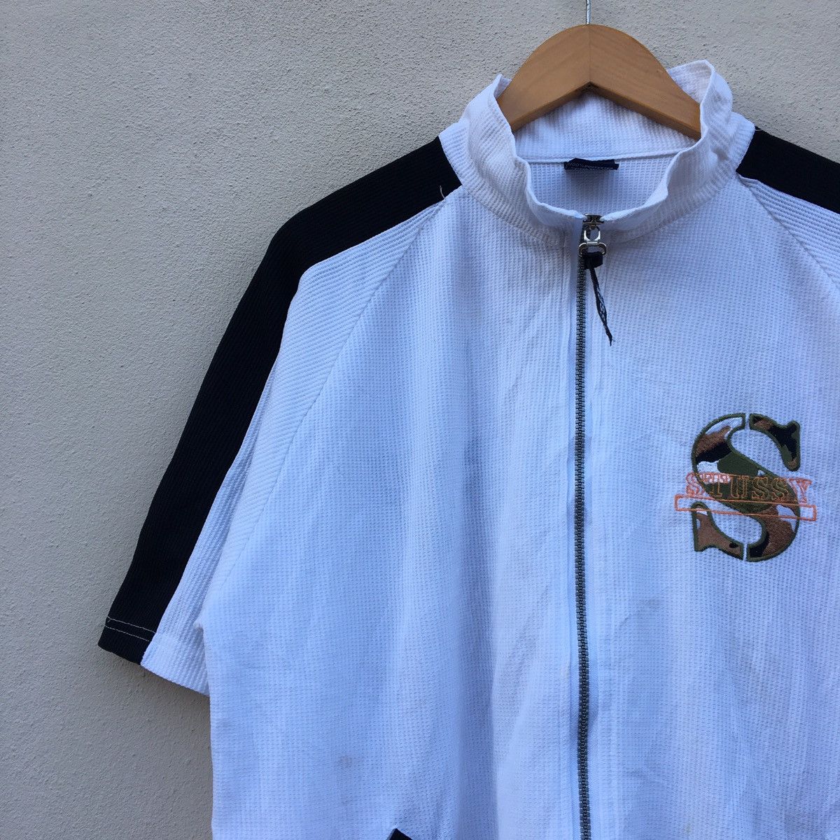 Stussy × Vintage RARE‼️Vintage 90s STUSSY BIG SPELLOUT Jacket Size US L / EU 52-54 / 3 - 6 Thumbnail