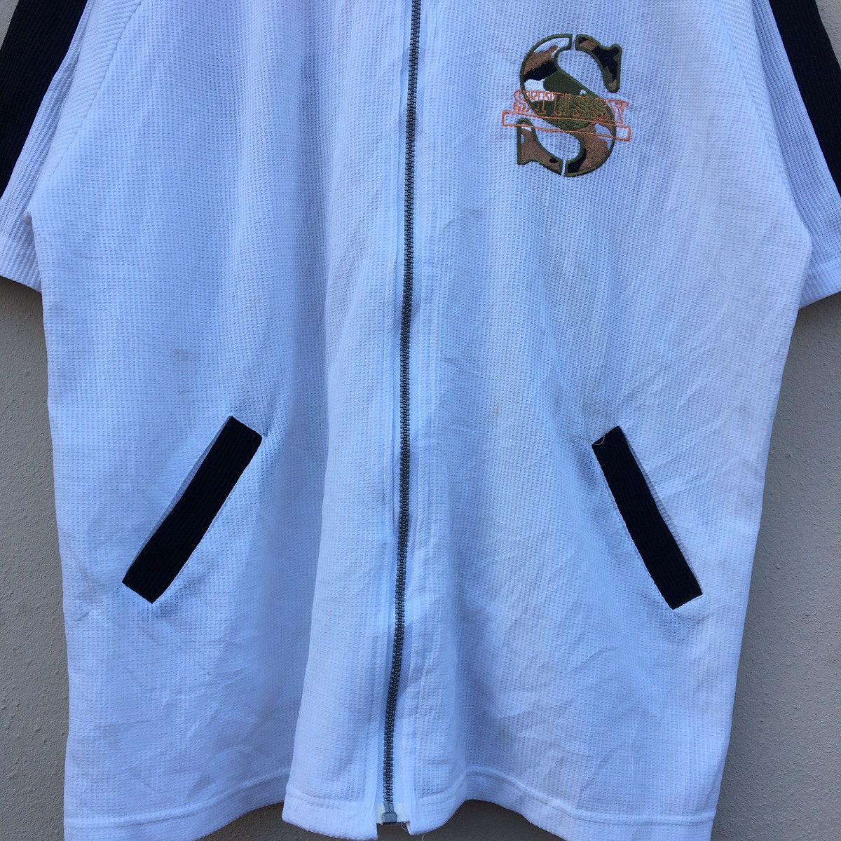 Stussy × Vintage RARE‼️Vintage 90s STUSSY BIG SPELLOUT Jacket Size US L / EU 52-54 / 3 - 7 Thumbnail
