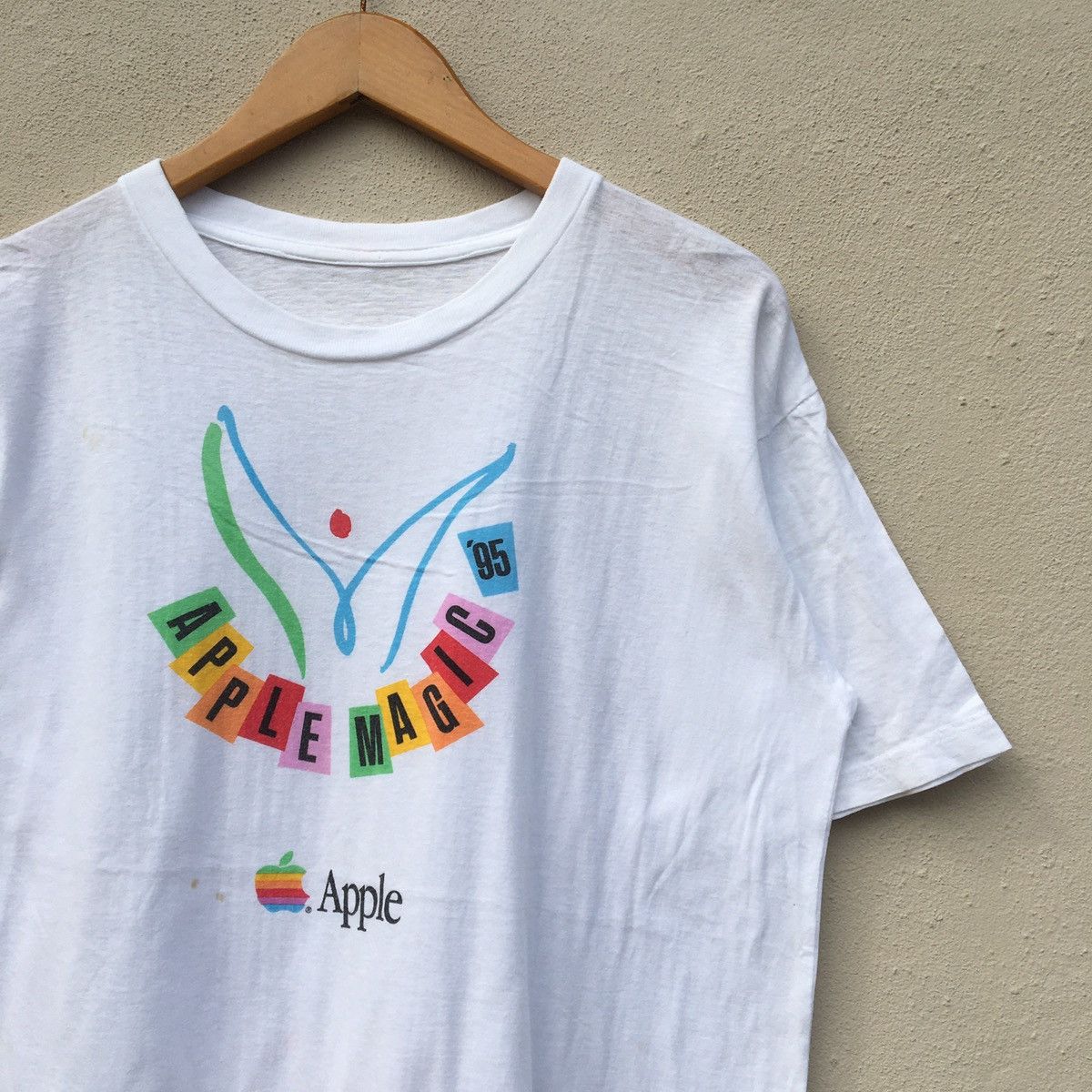 Apple × Vintage VERY RARE‼️Vintage APPLE MAGIC ‘95 T-shirt Size US M / EU 48-50 / 2 - 3 Thumbnail