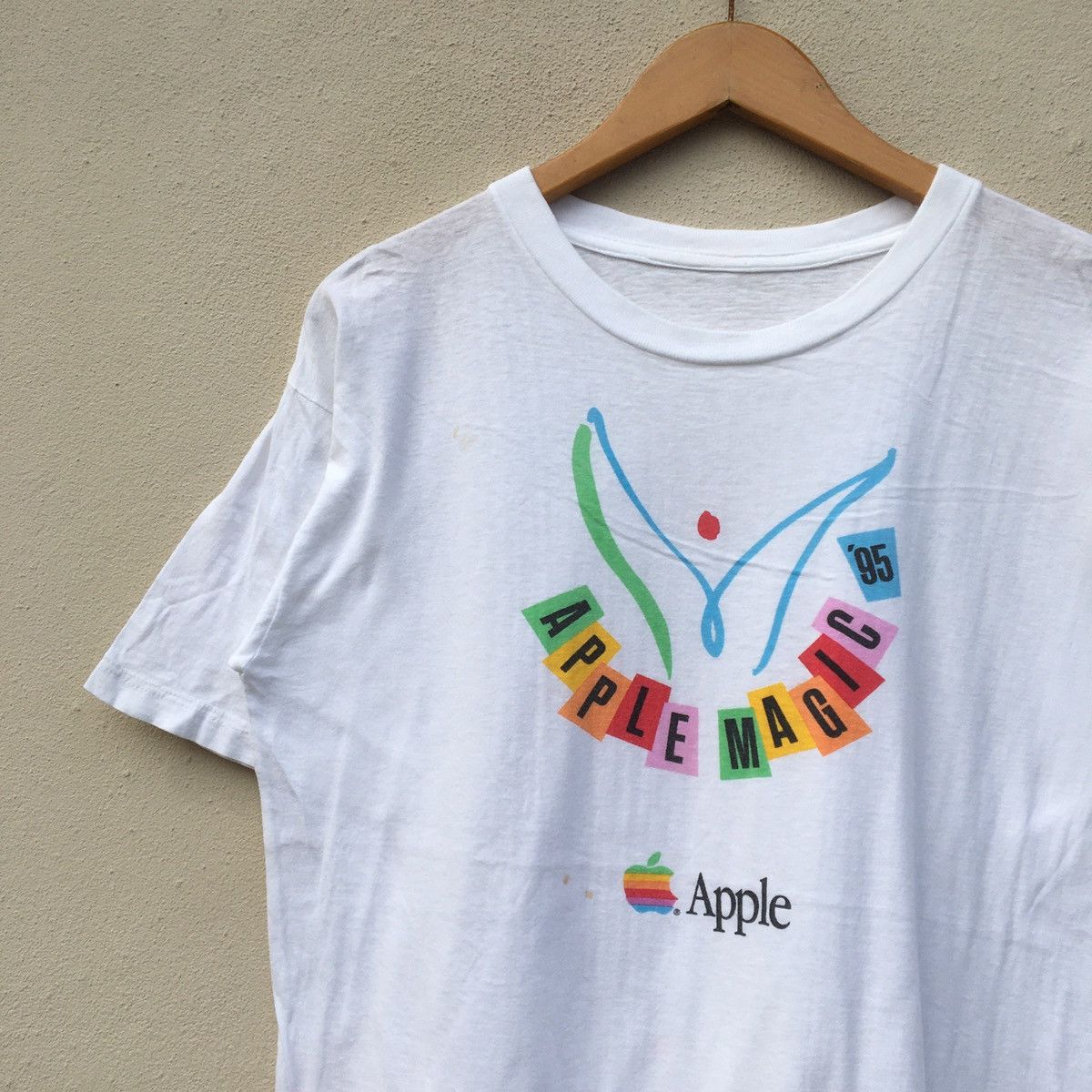 Apple × Vintage VERY RARE‼️Vintage APPLE MAGIC ‘95 T-shirt Size US M / EU 48-50 / 2 - 4 Thumbnail