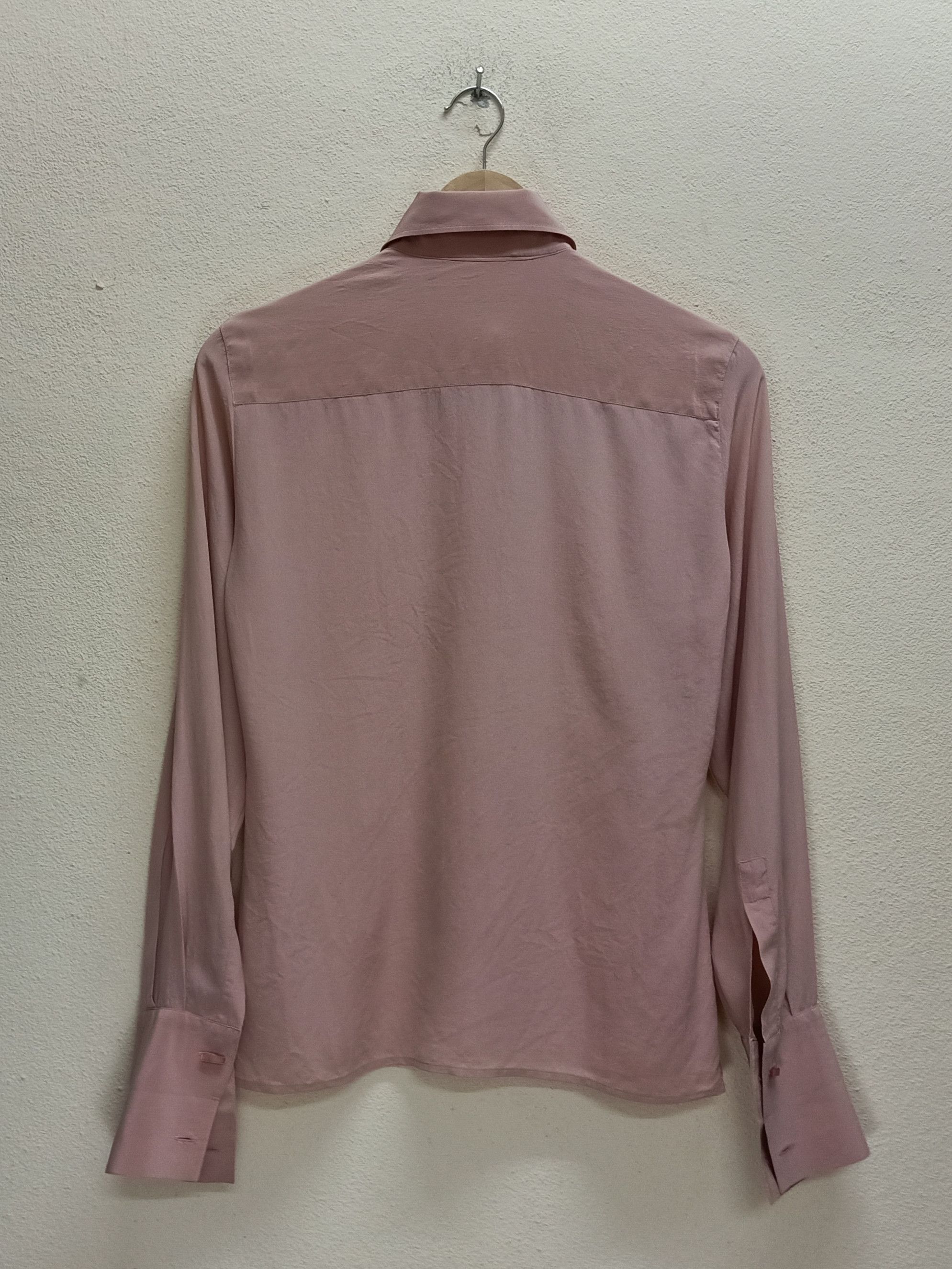 Max Mara MAX MARA Italy Silk Beige Peach Full Button Up Shirt Size XS / US 0-2 / IT 36-38 - 5 Thumbnail