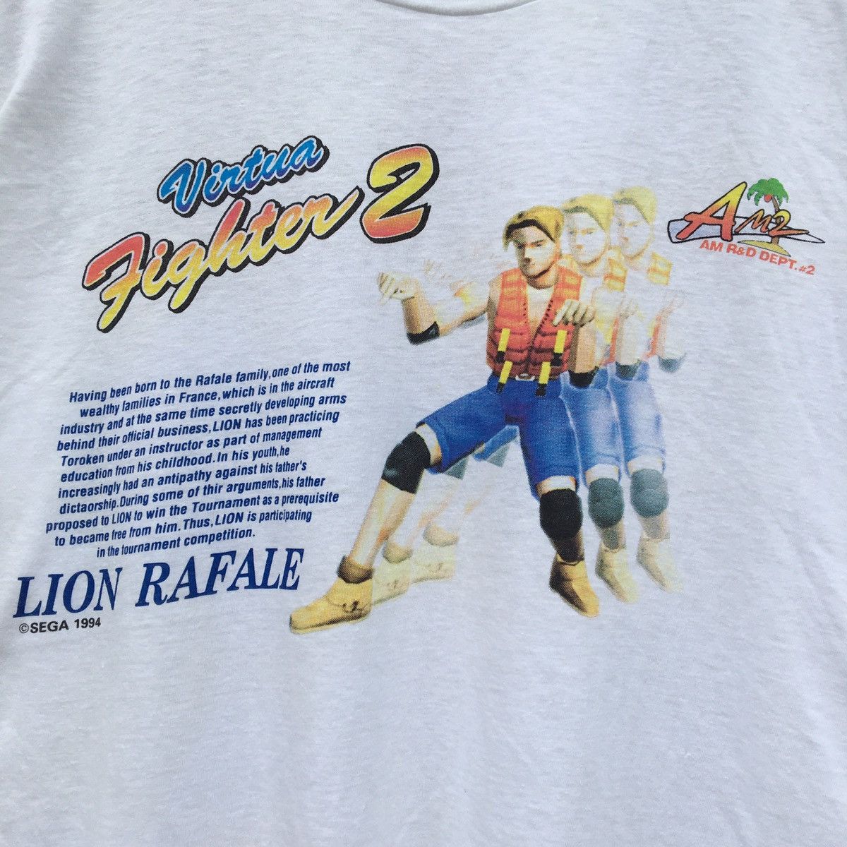 Playstation × The Game × Vintage Vintage 90s SEGA VIRTUA FIGHTER 2 GAMES Promo T-shirt Size US M / EU 48-50 / 2 - 2 Thumbnail