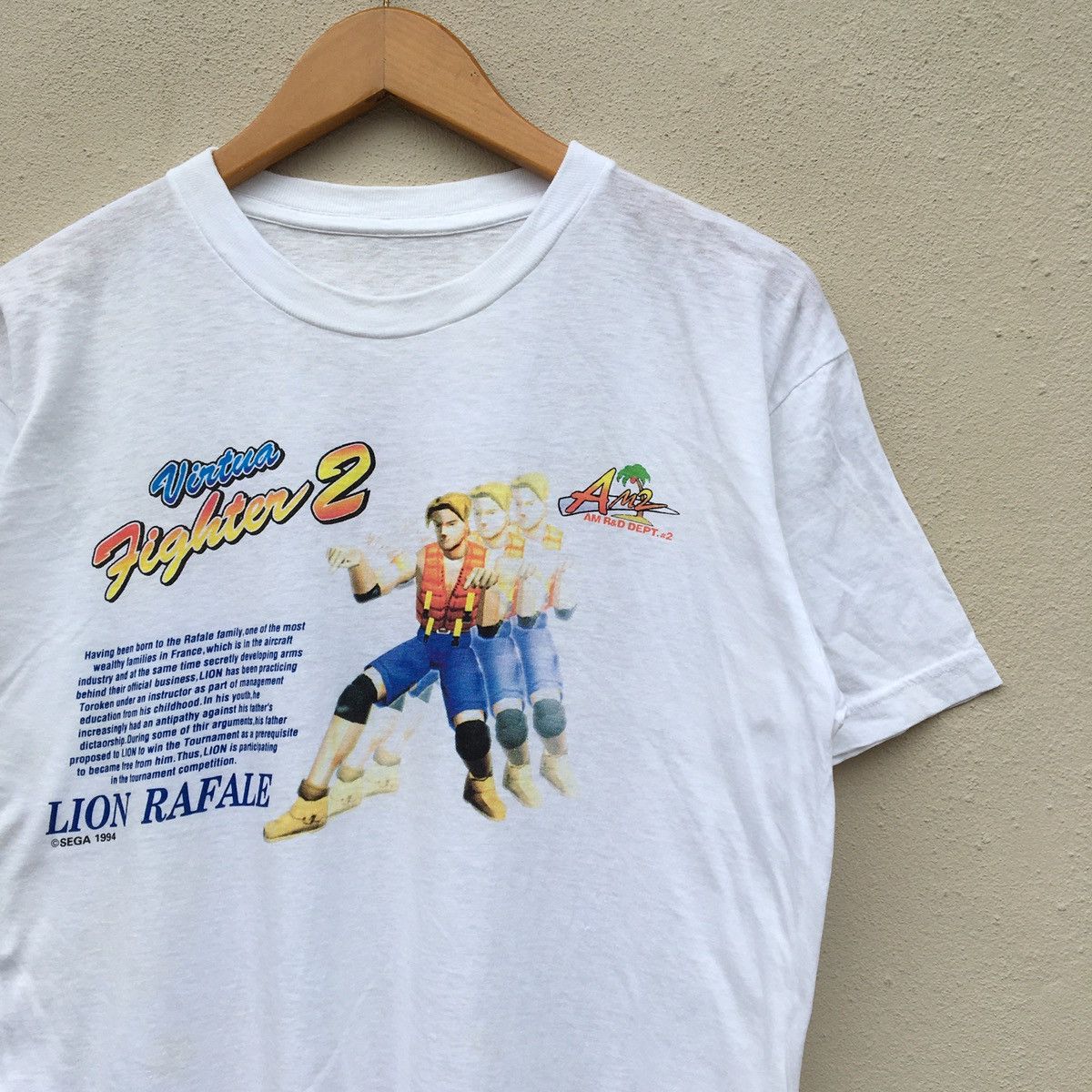 Playstation × The Game × Vintage Vintage 90s SEGA VIRTUA FIGHTER 2 GAMES Promo T-shirt Size US M / EU 48-50 / 2 - 3 Thumbnail