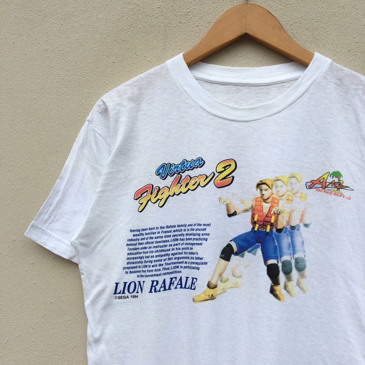 Playstation × The Game × Vintage Vintage 90s SEGA VIRTUA FIGHTER 2 GAMES Promo T-shirt Size US M / EU 48-50 / 2 - 4 Thumbnail