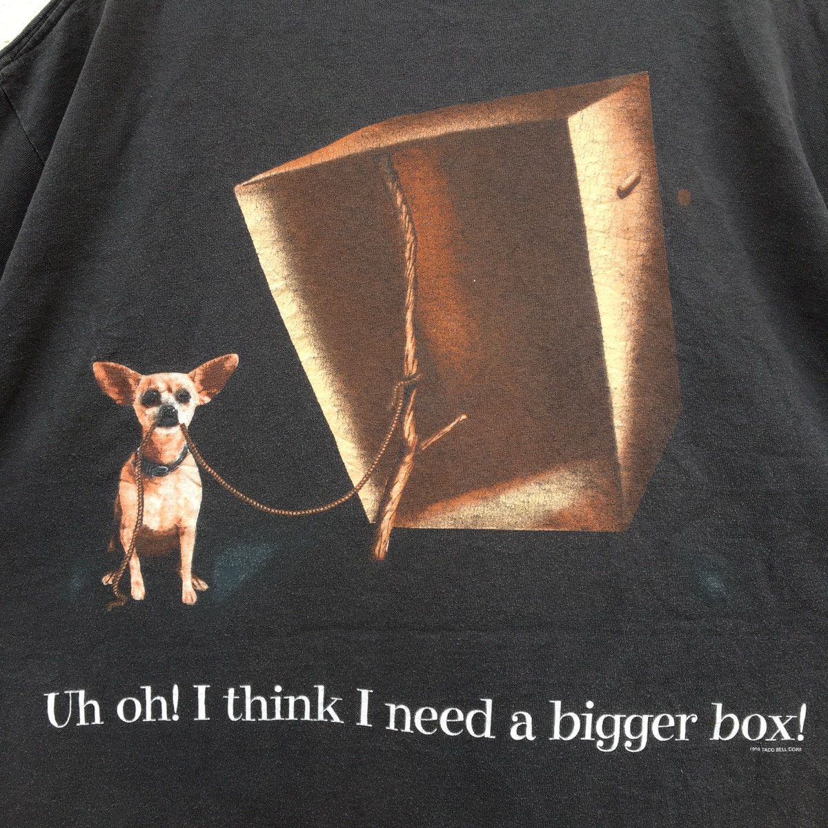 Vintage Vintage 90s DISTRESSED SUNFADE TACO BELL 1998 T-shirt Size US XL / EU 56 / 4 - 11 Thumbnail