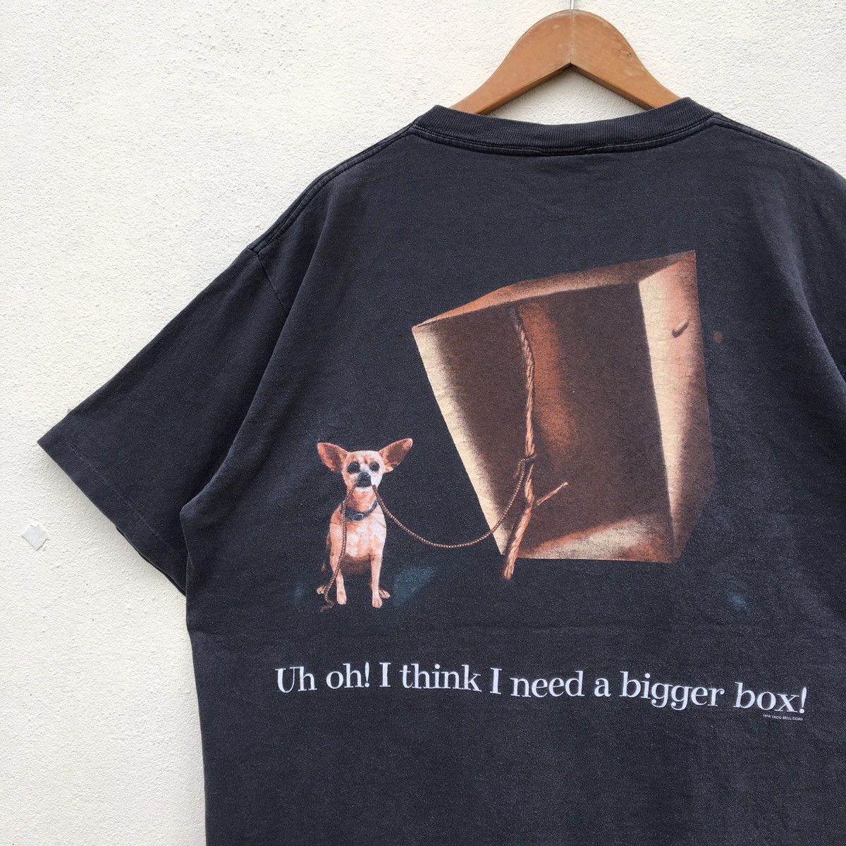 Vintage Vintage 90s DISTRESSED SUNFADE TACO BELL 1998 T-shirt Size US XL / EU 56 / 4 - 10 Thumbnail
