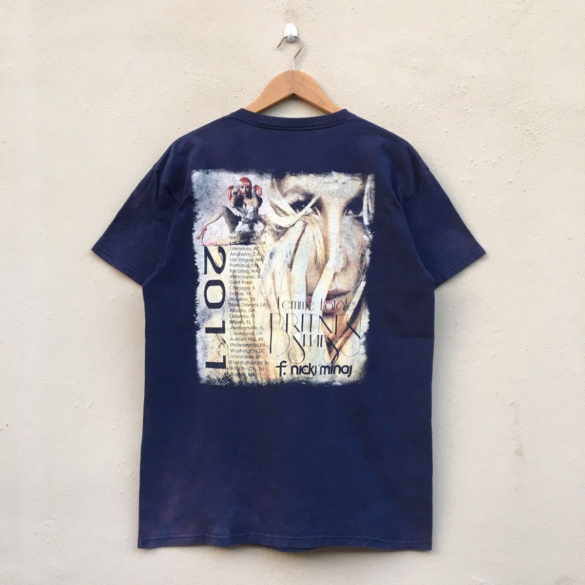 Band Tees × Vintage RARE‼️Vintage BRITNEY SPEARS FEMME FATALE TOUR T-shirt Size US L / EU 52-54 / 3 - 5 Thumbnail