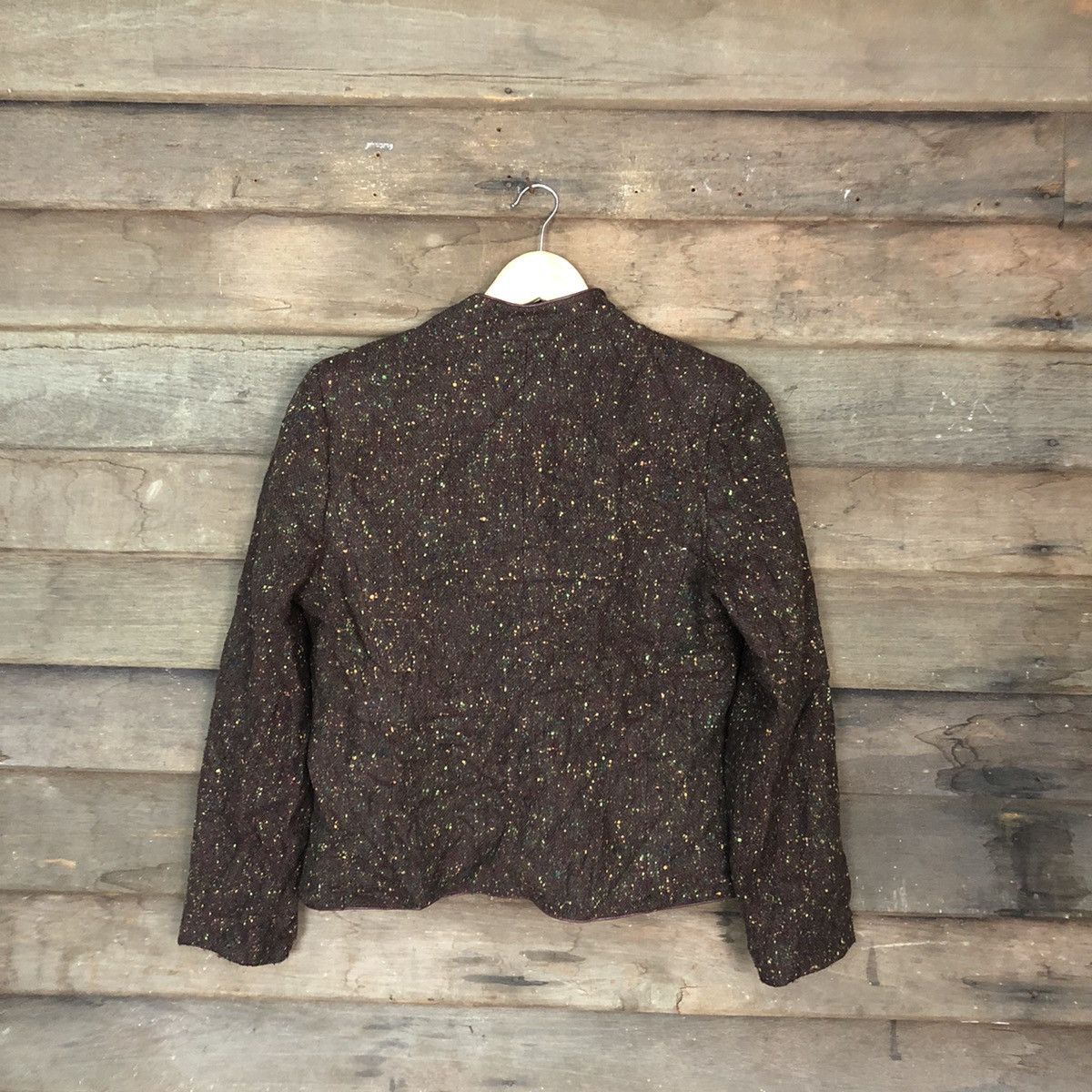 Japanese Brand Pierre Cardin Dark Brown cardigan #H354 Size M / US 6-8 / IT 42-44 - 7 Thumbnail