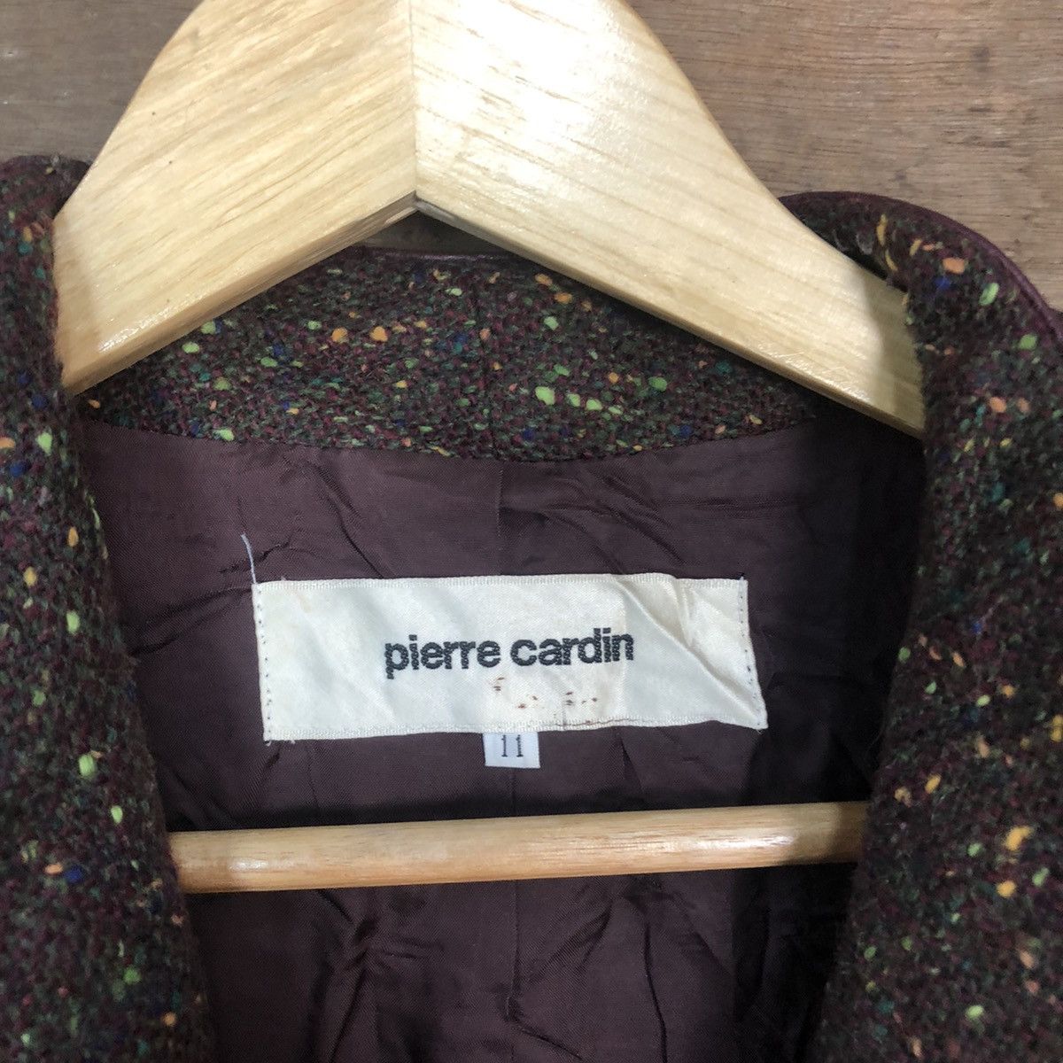 Japanese Brand Pierre Cardin Dark Brown cardigan #H354 Size M / US 6-8 / IT 42-44 - 6 Thumbnail