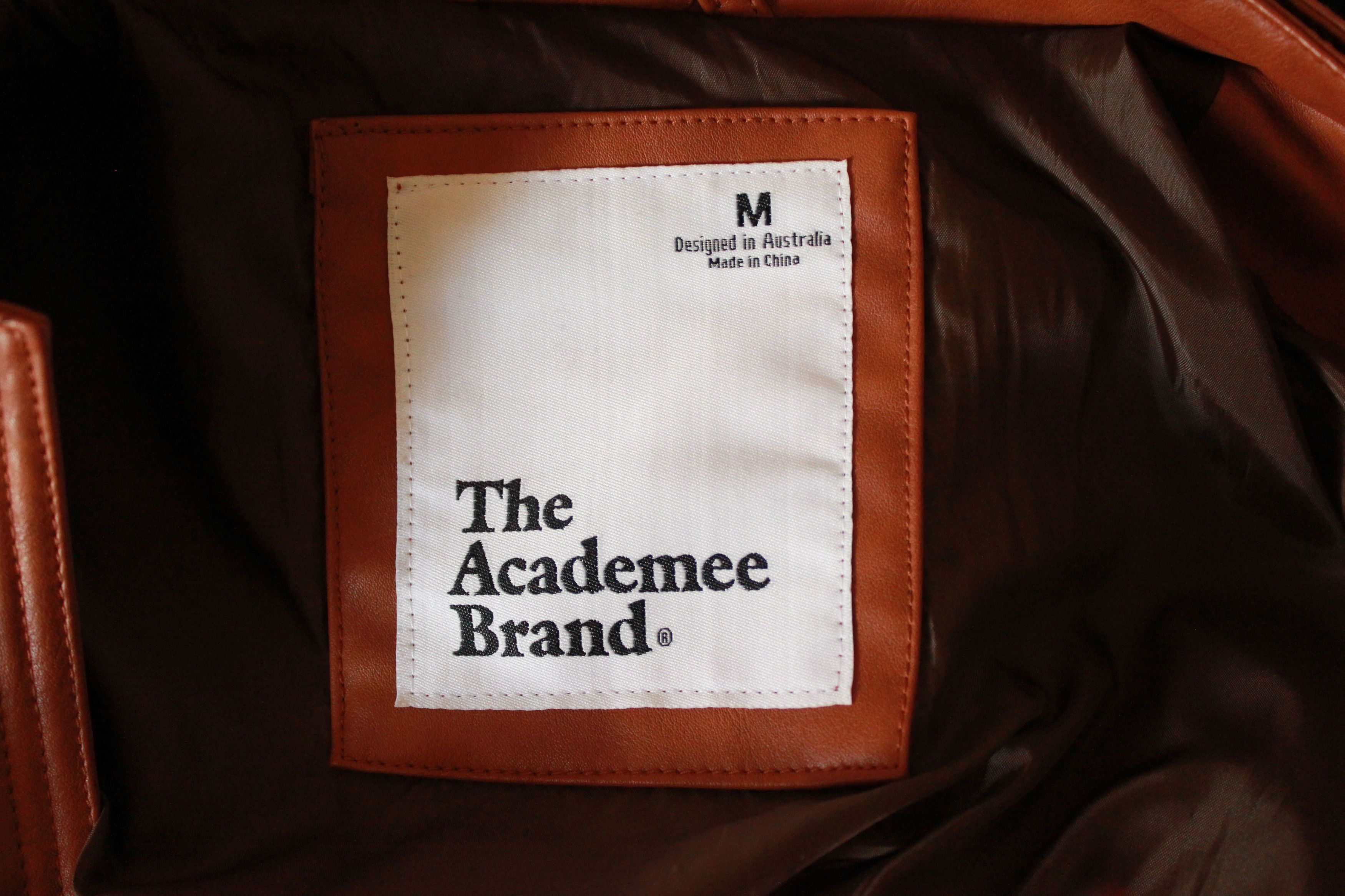 The Academee Brand Caramel Leather-Look Jacket Size US M / EU 48-50 / 2 - 9 Preview