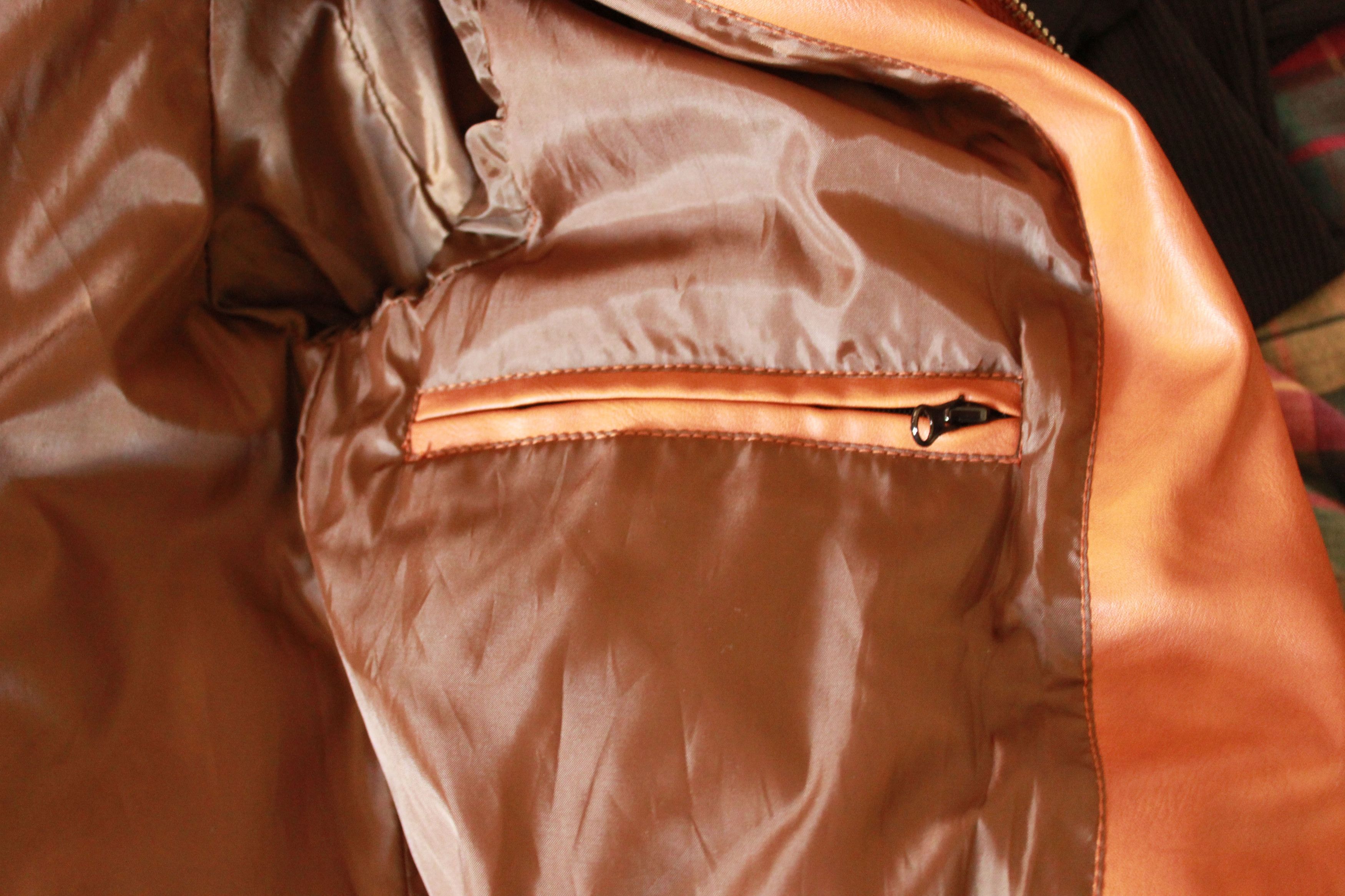 The Academee Brand Caramel Leather-Look Jacket Size US M / EU 48-50 / 2 - 5 Thumbnail