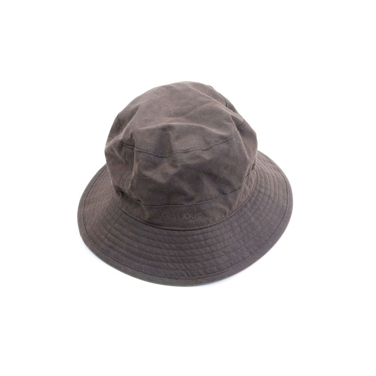 Barbour BARBOUR Brown Olive Waxed Coton Bucket Hat | Grailed