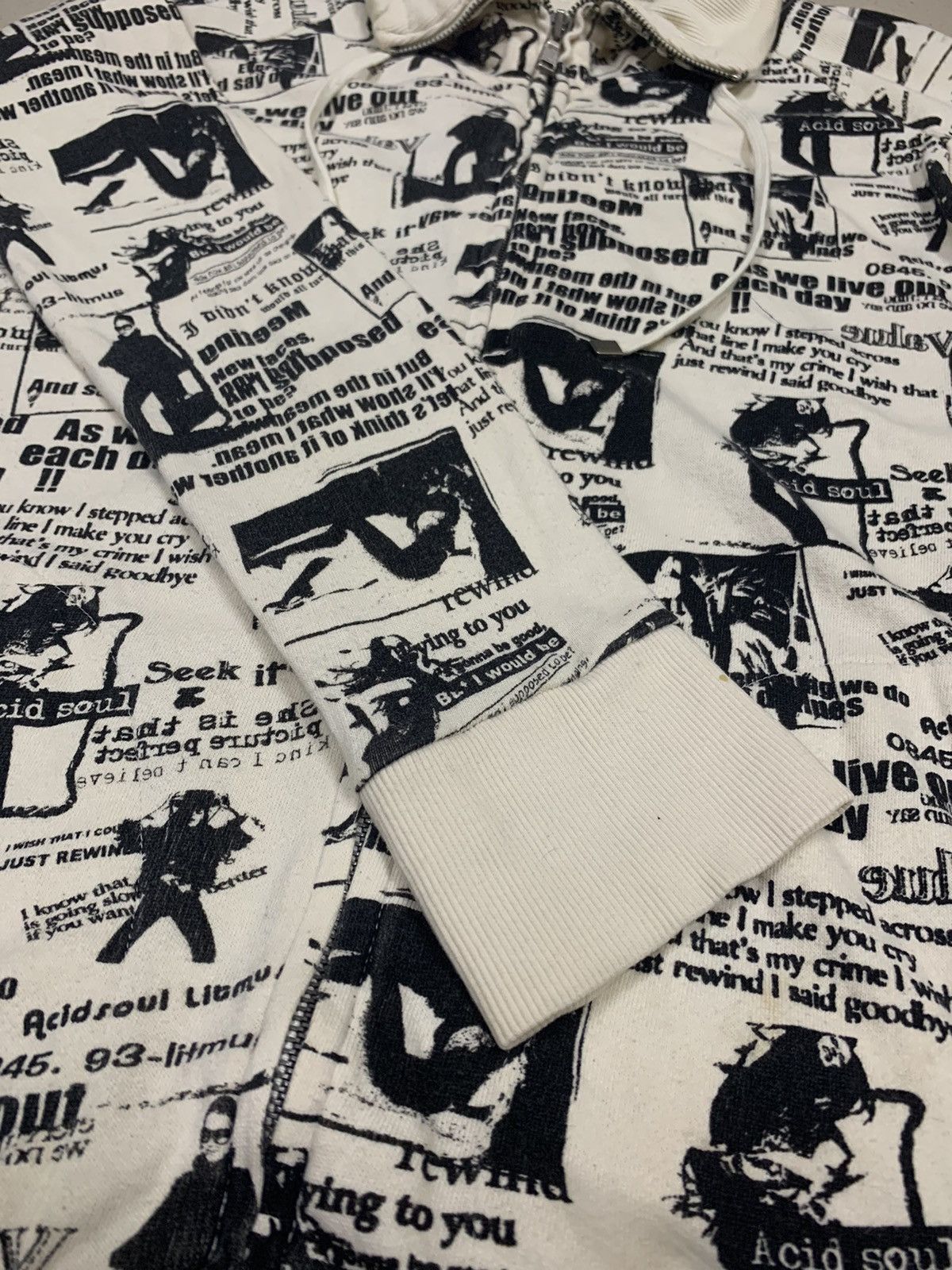 Japanese Brand Punk Design Zipper Shirt by Litmus x Rare Size US M / EU 48-50 / 2 - 6 Thumbnail