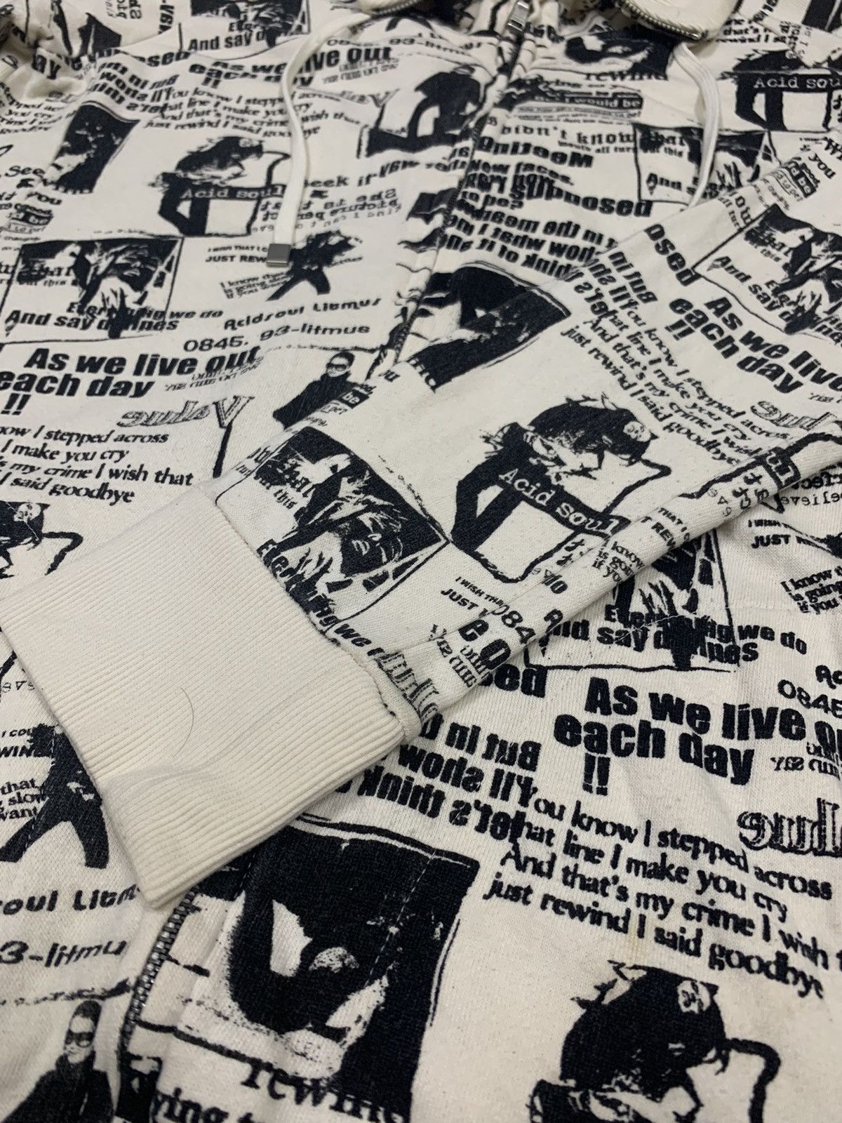 Japanese Brand Punk Design Zipper Shirt by Litmus x Rare Size US M / EU 48-50 / 2 - 7 Thumbnail