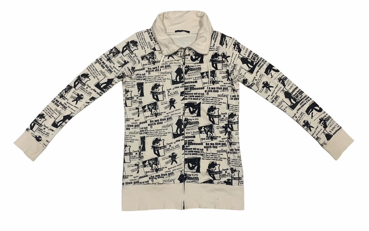 Japanese Brand Punk Design Zipper Shirt by Litmus x Rare Size US M / EU 48-50 / 2 - 1 Thumbnail