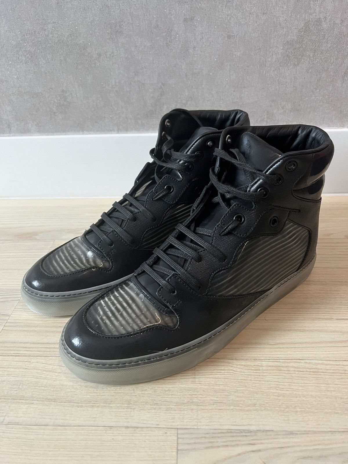 Balenciaga pleated high top best sale