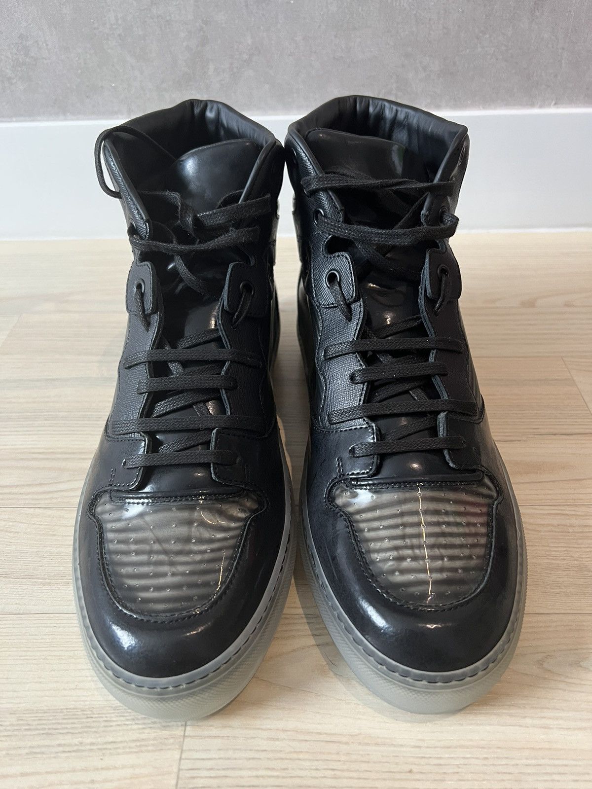 Balenciaga Balenciaga Hologram Panelled High Top Sneakers Grailed