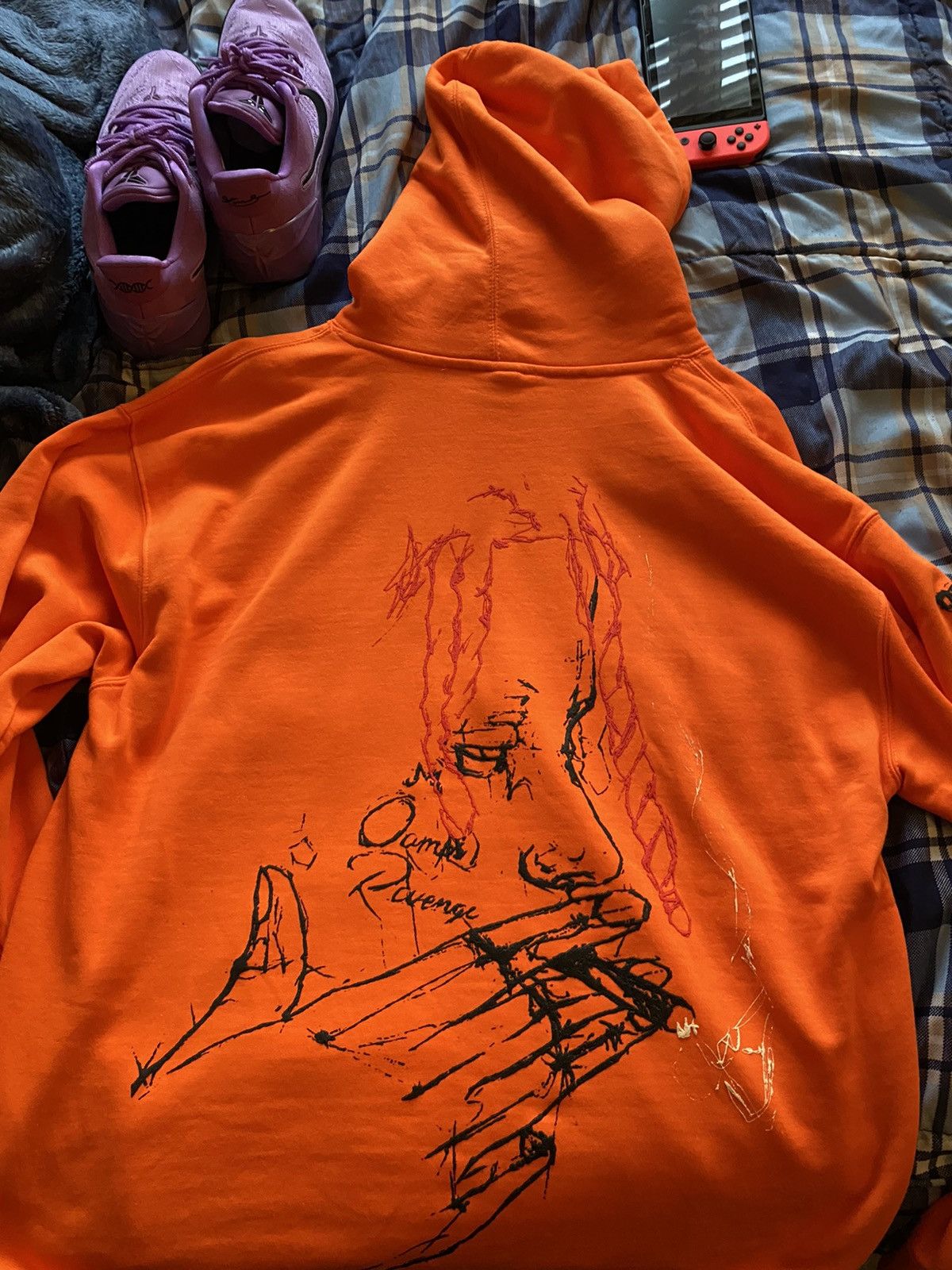Revenge Trippie Redd x Revenge Orange Hoodie Grailed