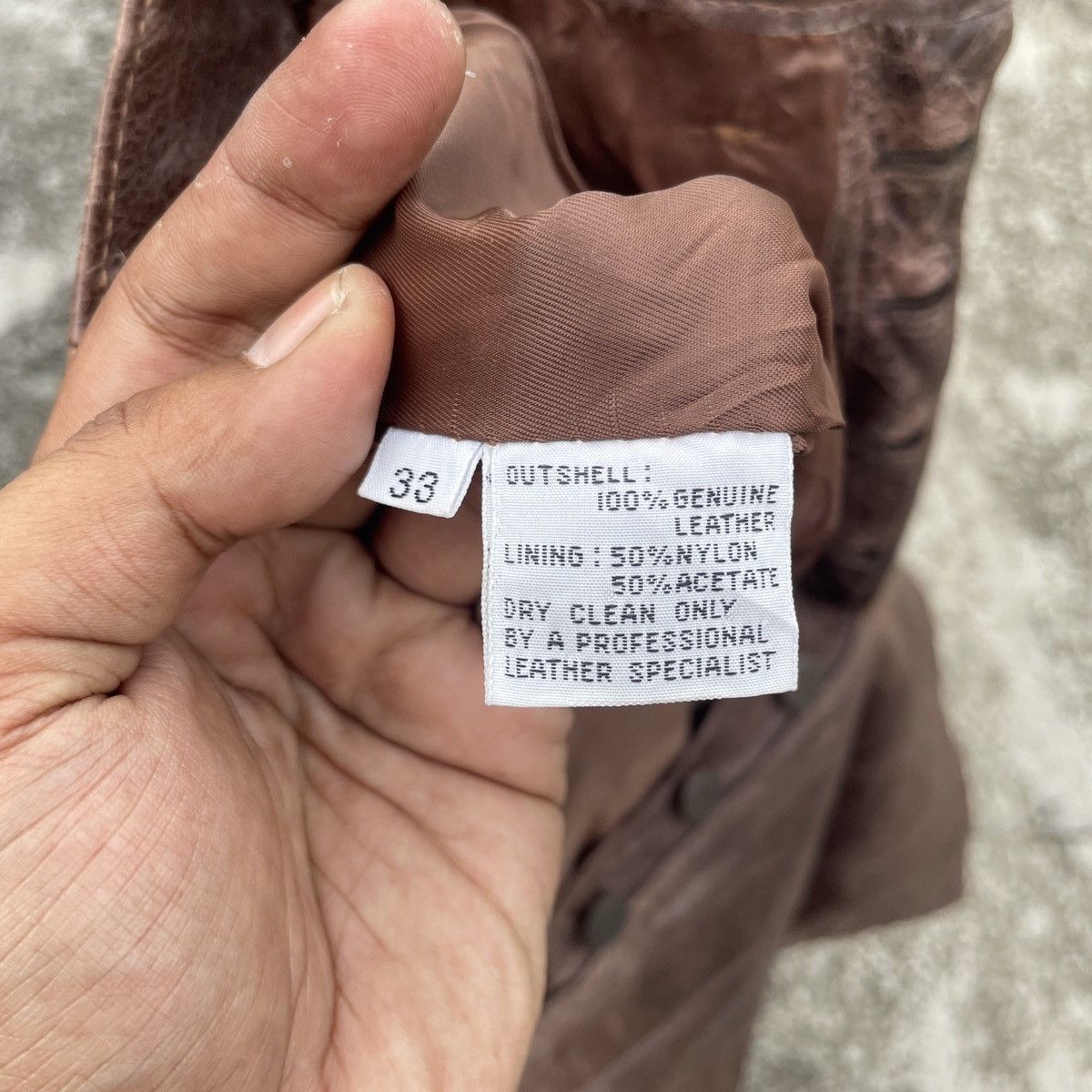 Japanese Brand Vintage Blue System Leather Pants Size US 33 - 6 Thumbnail
