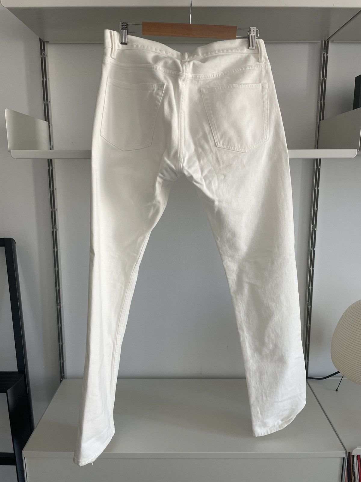 Our Legacy White Worn First Cut Denim Size US 32 / EU 48 - 4 Thumbnail