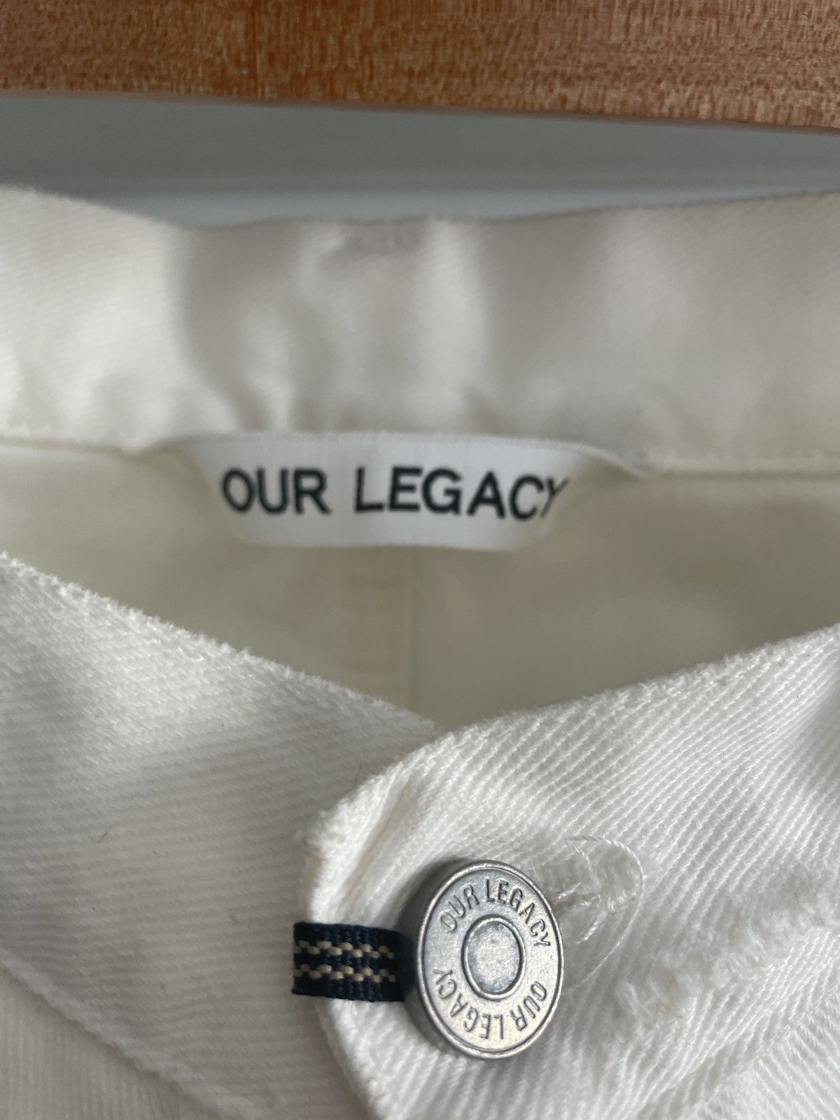 Our Legacy White Worn First Cut Denim Size US 32 / EU 48 - 3 Thumbnail