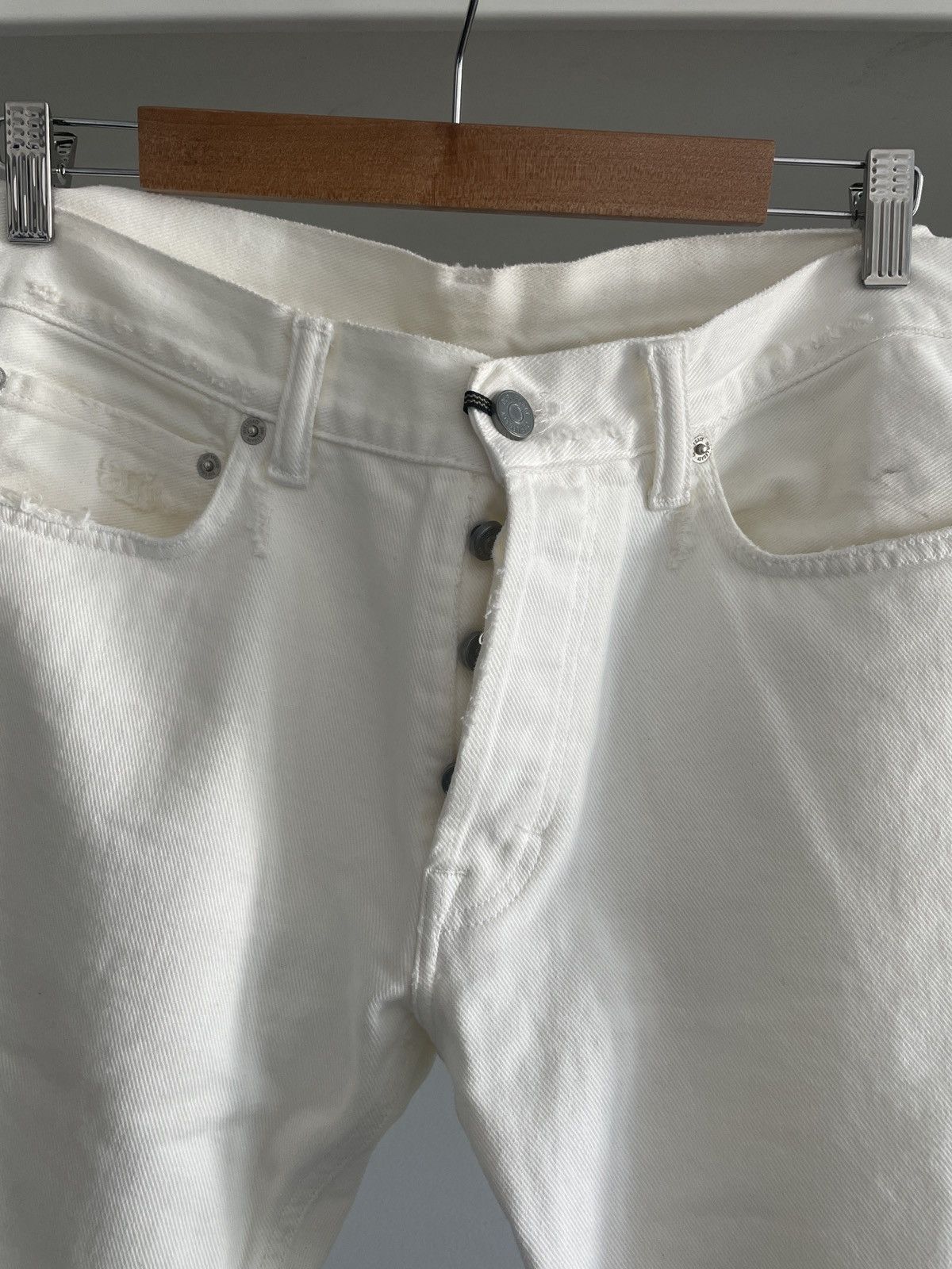 Our Legacy White Worn First Cut Denim Size US 32 / EU 48 - 2 Thumbnail