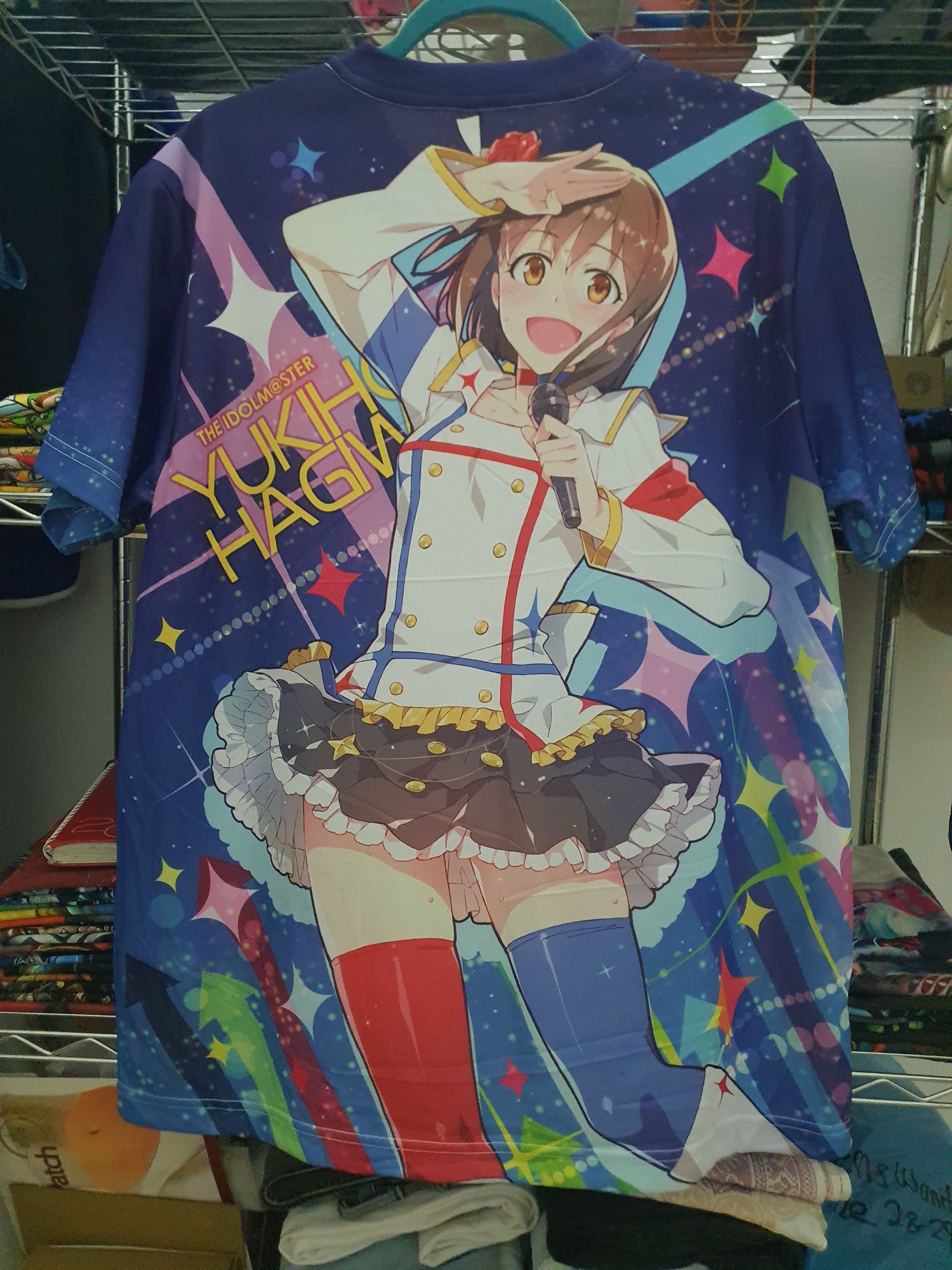 Anime Rare Yukiko Hagiwara Full Print THE IDOLM@STER anime shirt Size US XL / EU 56 / 4 - 2 Thumbnail
