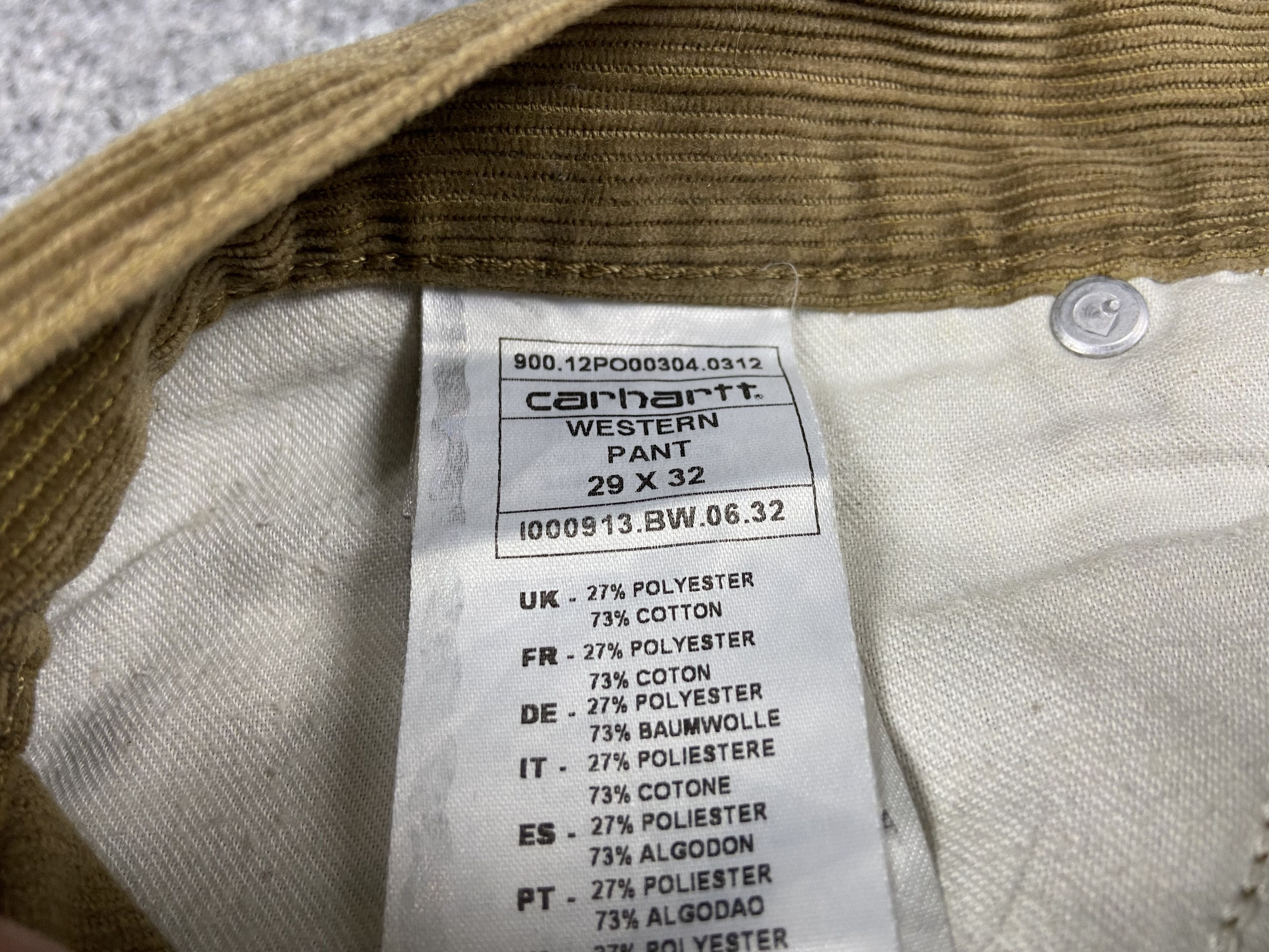 Carhartt × Vintage Carhartt Corduroy Western pants Size US 31 - 20 Thumbnail