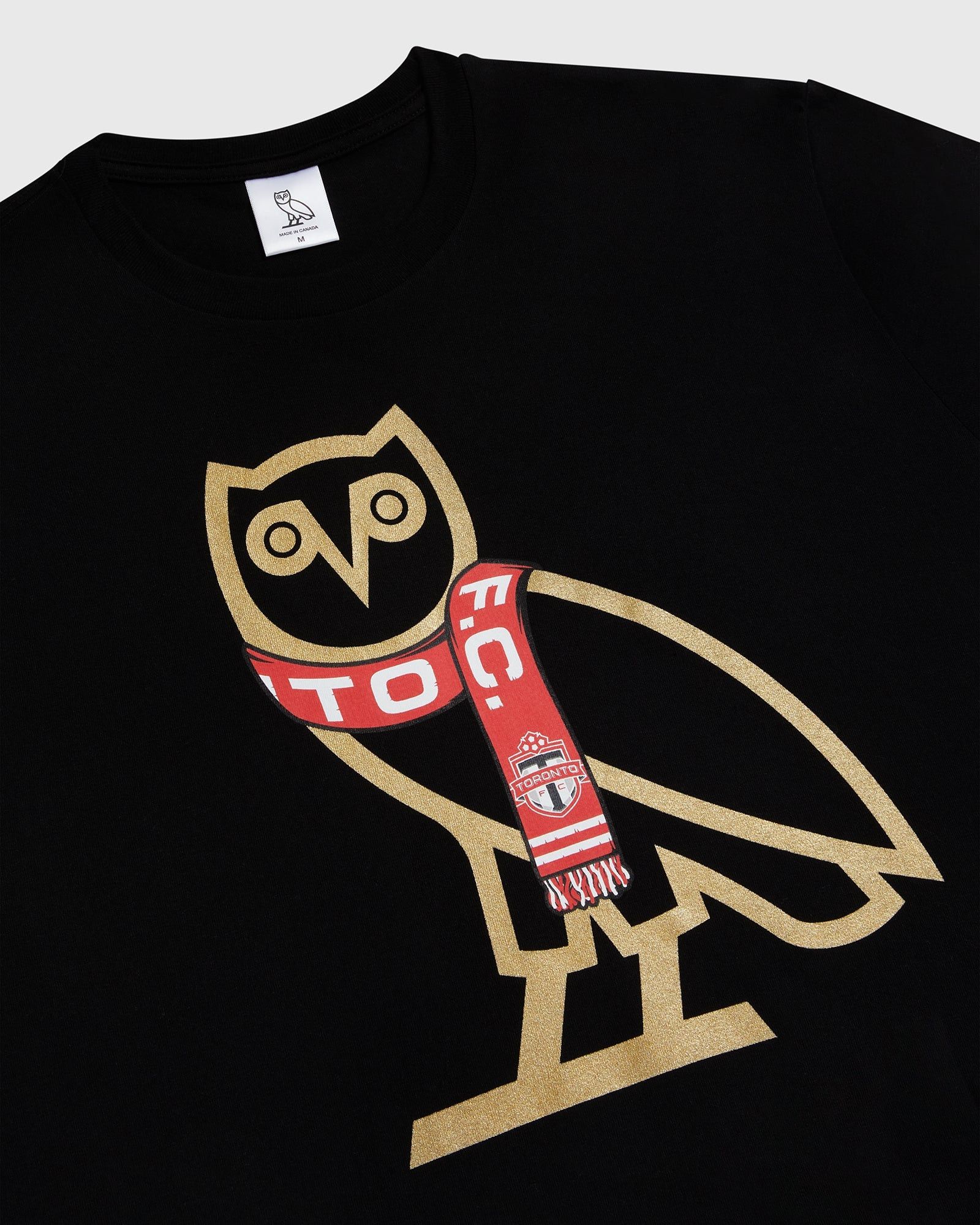 Drake OVO X Toronto FC OG Owl Tee Gold Black Rare Limited 🦉🇨🇦 Size US L / EU 52-54 / 3 - 5 Thumbnail