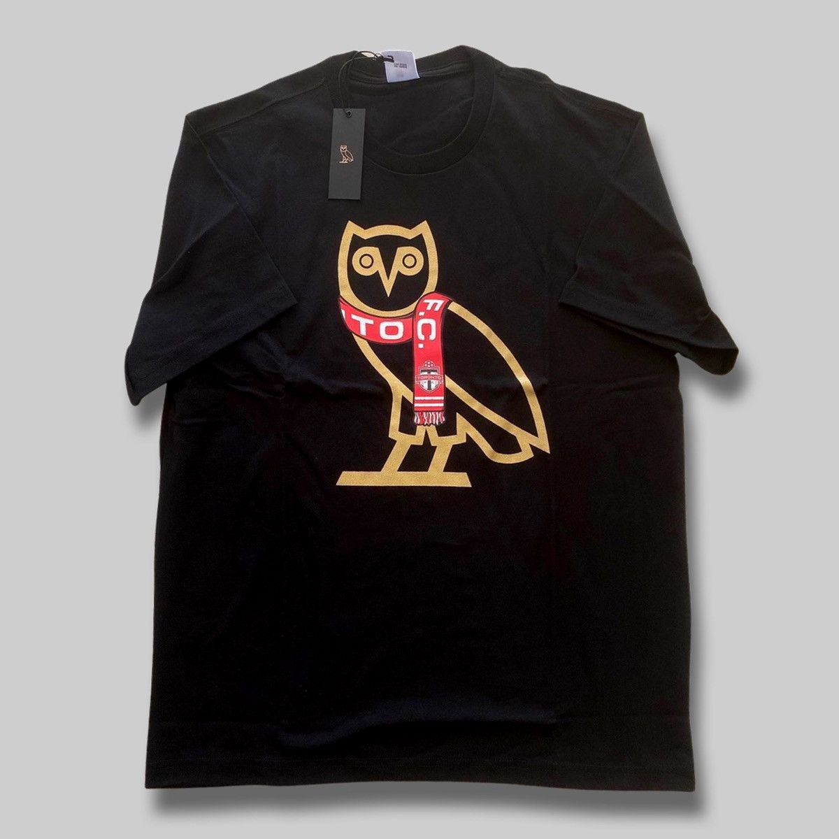 Drake OVO X Toronto FC OG Owl Tee Gold Black Rare Limited 🦉🇨🇦 Size US L / EU 52-54 / 3 - 1 Thumbnail