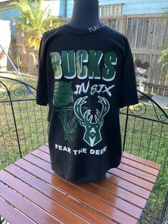 Bucks in Six x Tuff Crowd Milwaukee Bucks Long Sleeve T-Shirt / Medium