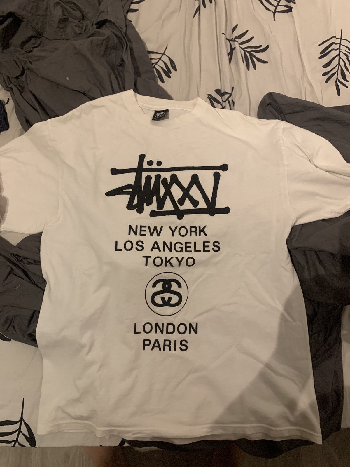 Stussy 25th Anniversary Glitter tshirt