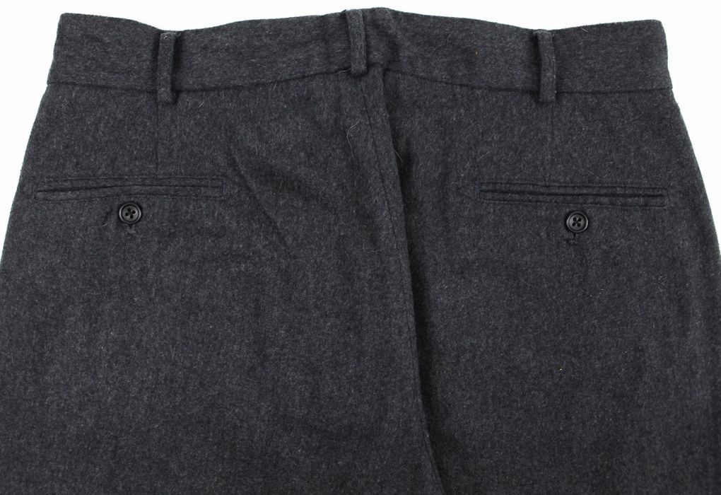 Engineered Garments FW19 Gray Wool Cotton Flannel Pleated Doug Pants ...