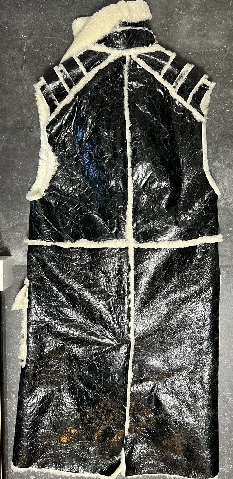 Balmain Balmain long leather fur vest Size US L / EU 52-54 / 3 - 6 Thumbnail