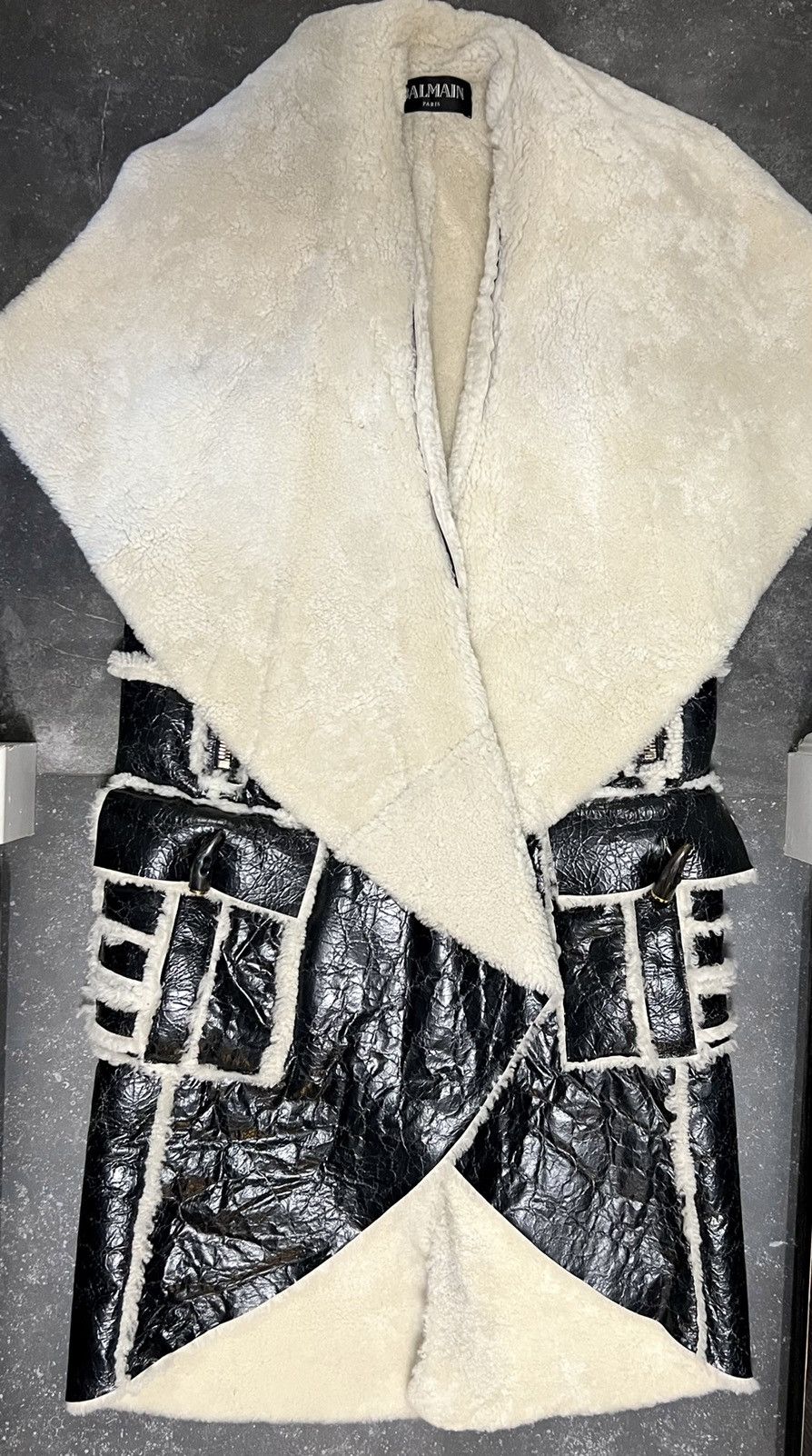 Balmain Balmain long leather fur vest Size US L / EU 52-54 / 3 - 3 Thumbnail