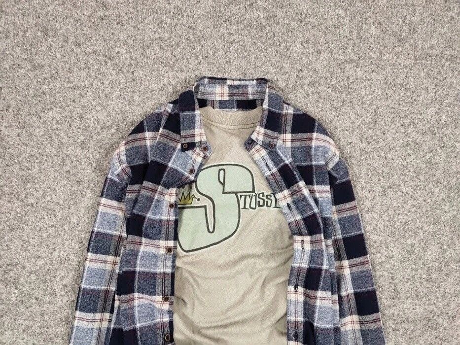 Flannel Vintage Flannel Shirt Travis Scott Style Streetwear Hype Size US XL / EU 56 / 4 - 4 Thumbnail