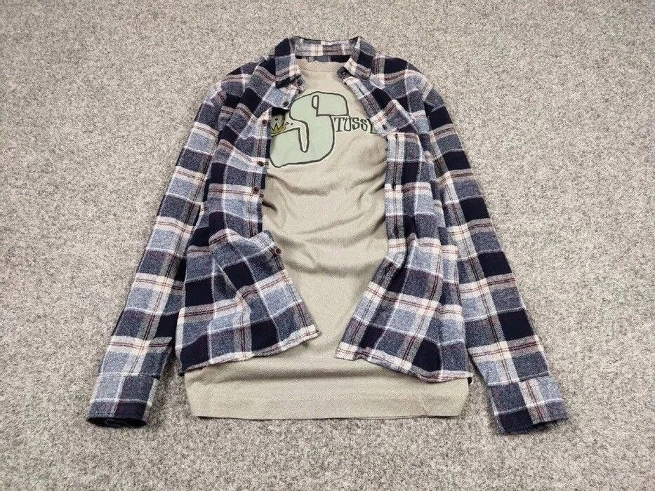 Flannel Vintage Flannel Shirt Travis Scott Style Streetwear Hype Size US XL / EU 56 / 4 - 2 Thumbnail