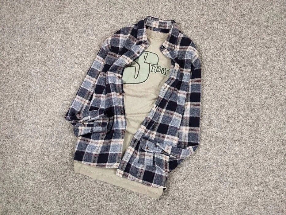 Flannel Vintage Flannel Shirt Travis Scott Style Streetwear Hype Size US XL / EU 56 / 4 - 9 Thumbnail