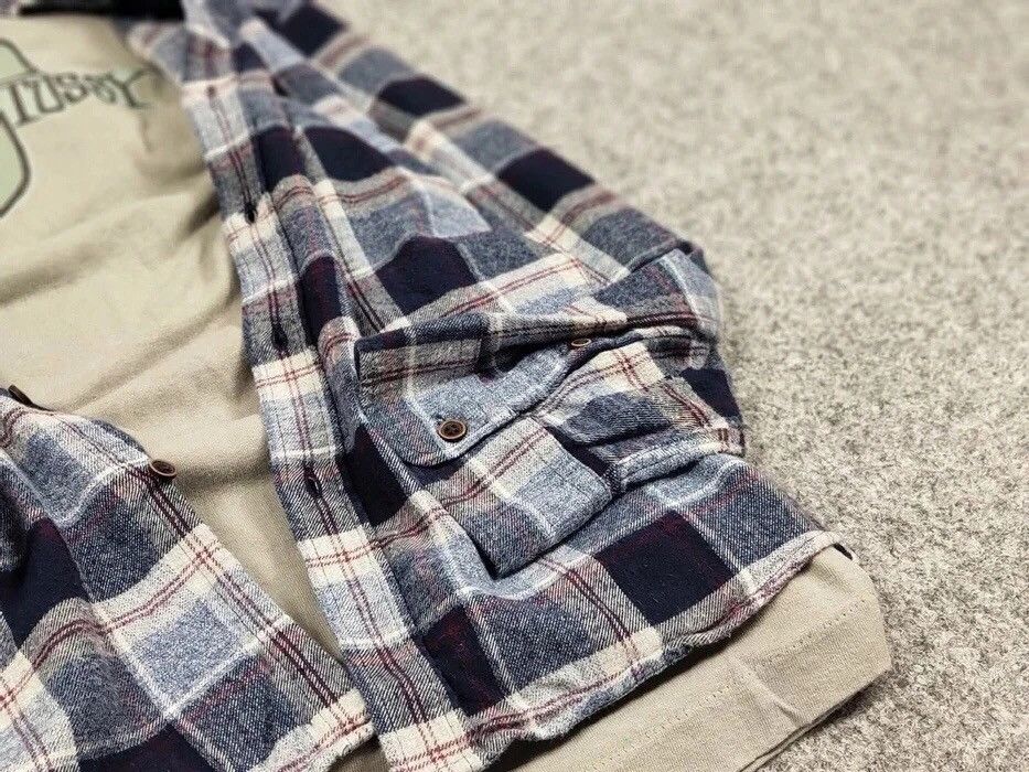 Flannel Vintage Flannel Shirt Travis Scott Style Streetwear Hype Size US XL / EU 56 / 4 - 10 Thumbnail