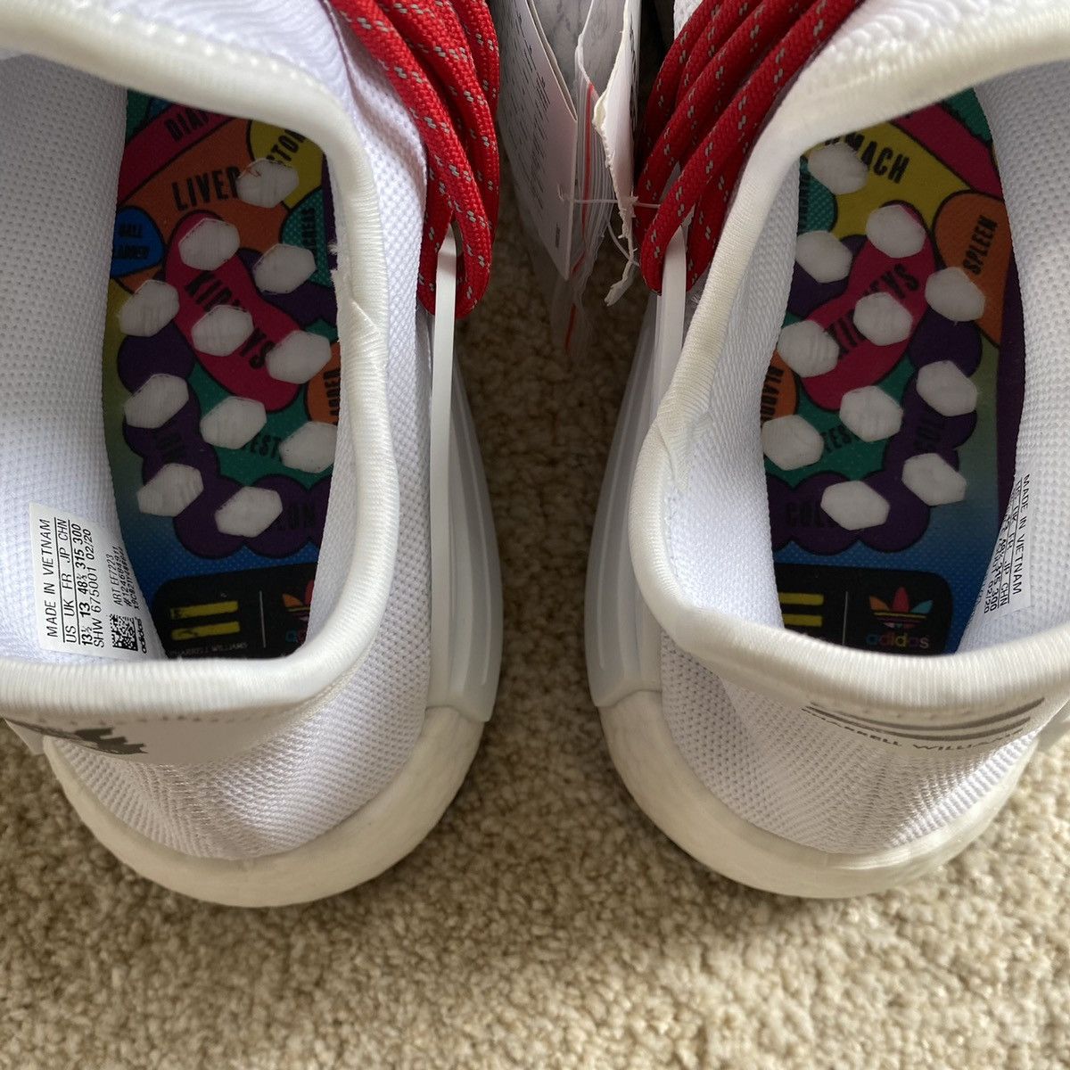 Adidas × Pharrell Adidas Pharell NMD Hu Made Love New| US13.5 | Eu 48 2/3 Size US 14 / EU 47 - 10 Thumbnail