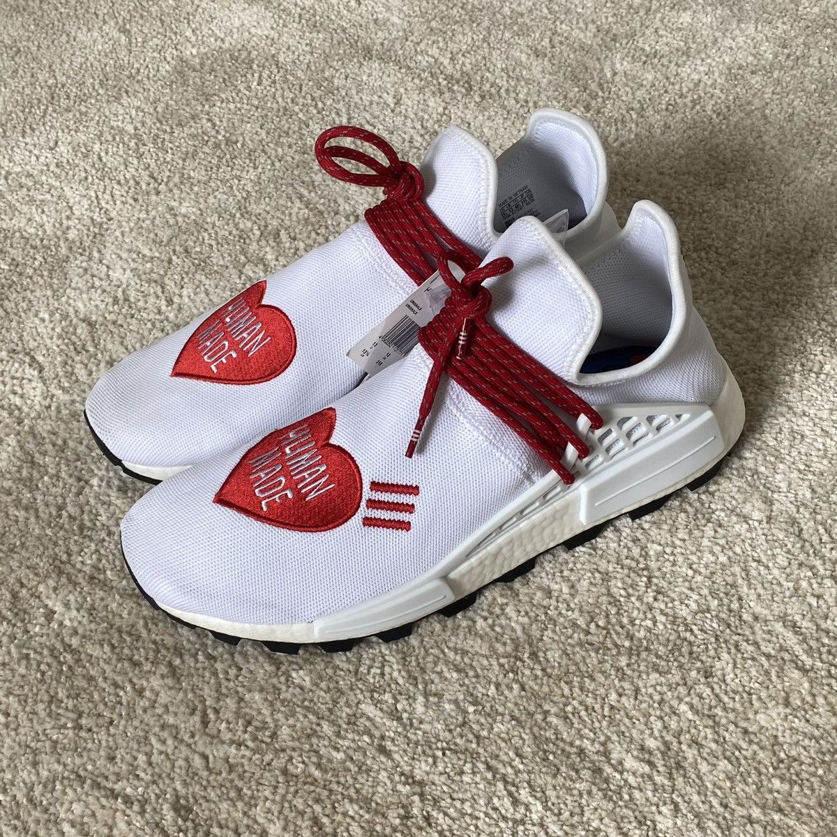 Adidas × Pharrell Adidas Pharell NMD Hu Made Love New| US13.5 | Eu 48 2/3 Size US 14 / EU 47 - 2 Thumbnail