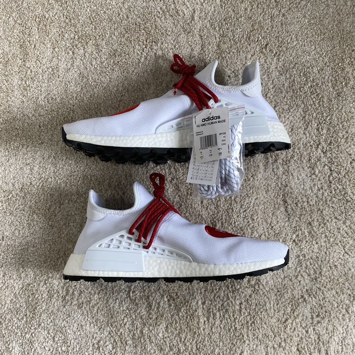 Adidas × Pharrell Adidas Pharell NMD Hu Made Love New| US13.5 | Eu 48 2/3 Size US 14 / EU 47 - 3 Thumbnail