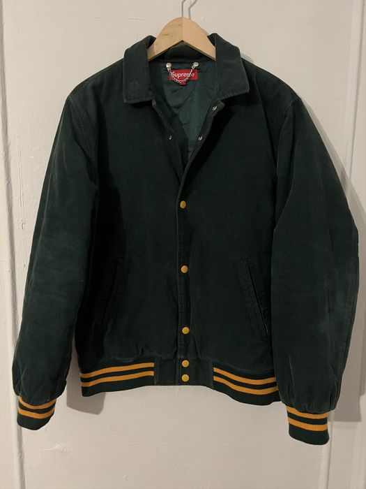 Supreme Supreme corduroy club jacket green | Grailed