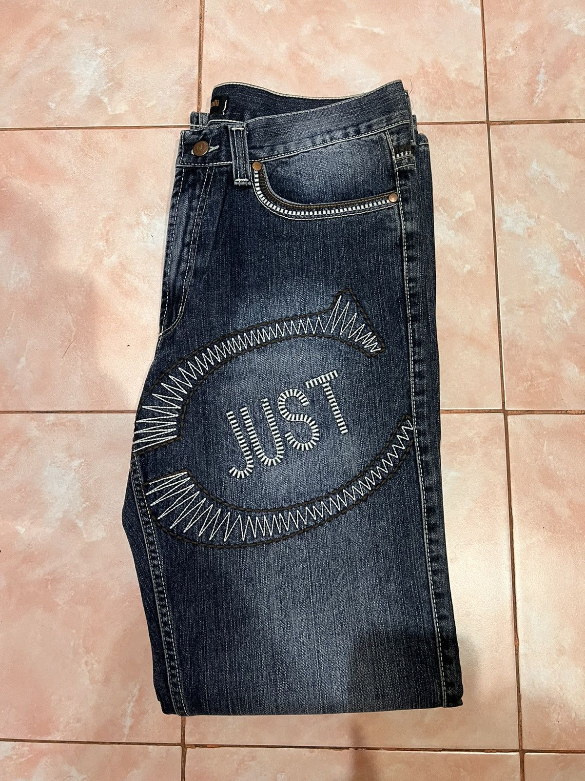 Just Cavalli × Roberto Cavalli Roberto cavalli vintage jeans Size US 33 - 1 Thumbnail