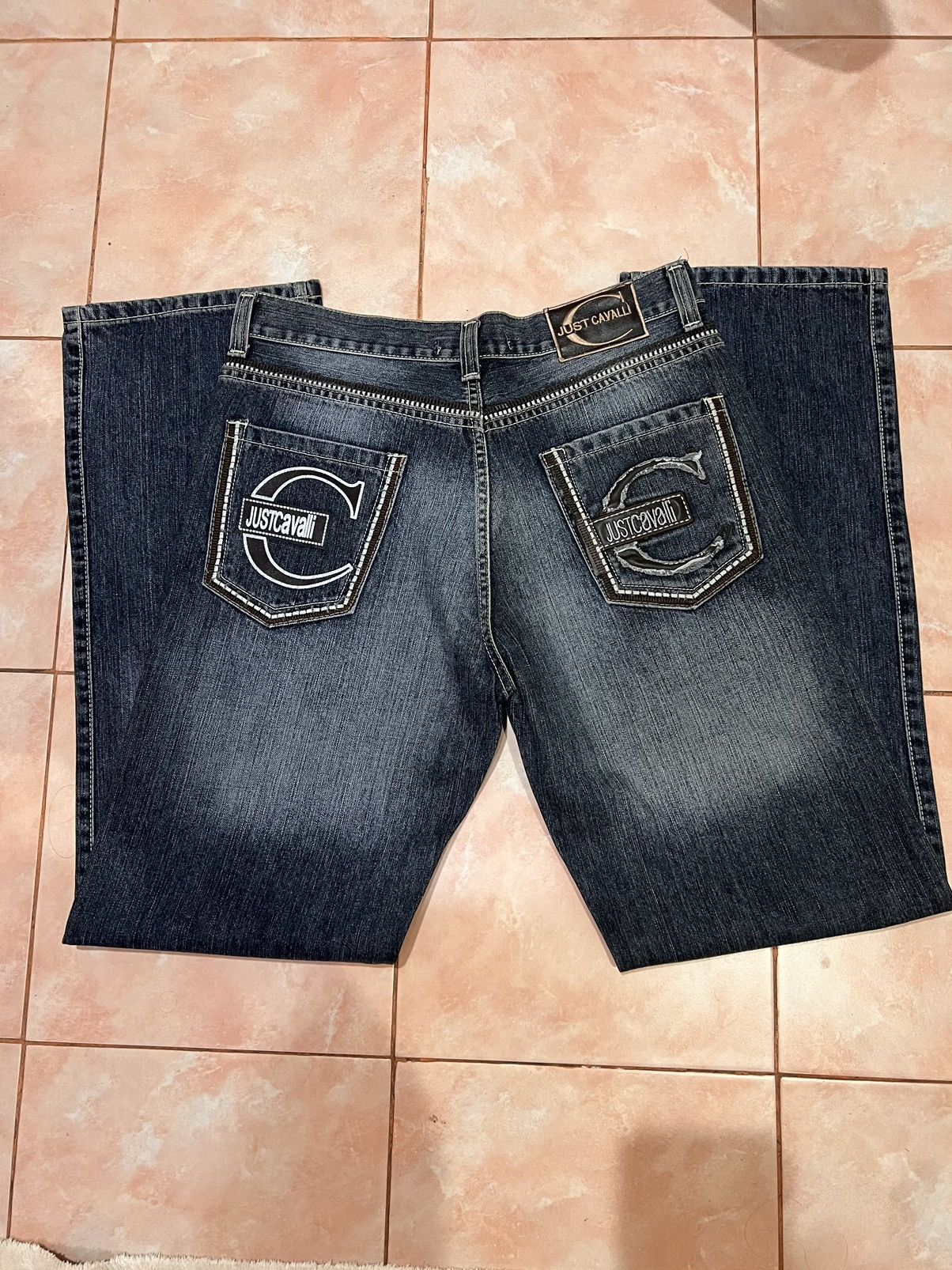 Just Cavalli × Roberto Cavalli Roberto cavalli vintage jeans Size US 33 - 2 Thumbnail