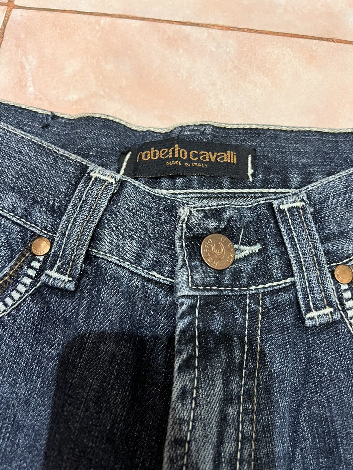 Just Cavalli × Roberto Cavalli Roberto cavalli vintage jeans Size US 33 - 3 Thumbnail