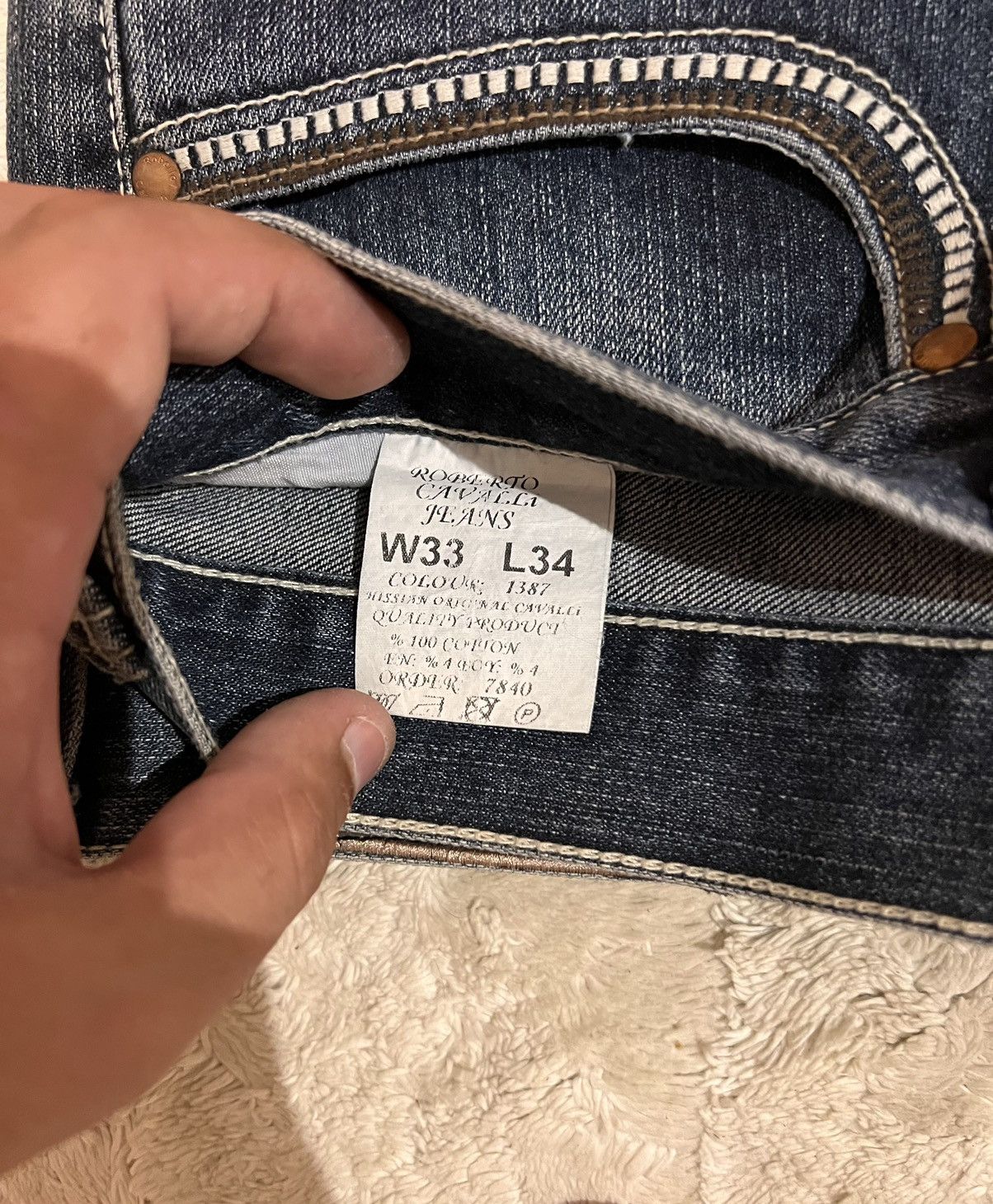 Just Cavalli × Roberto Cavalli Roberto cavalli vintage jeans Size US 33 - 4 Thumbnail