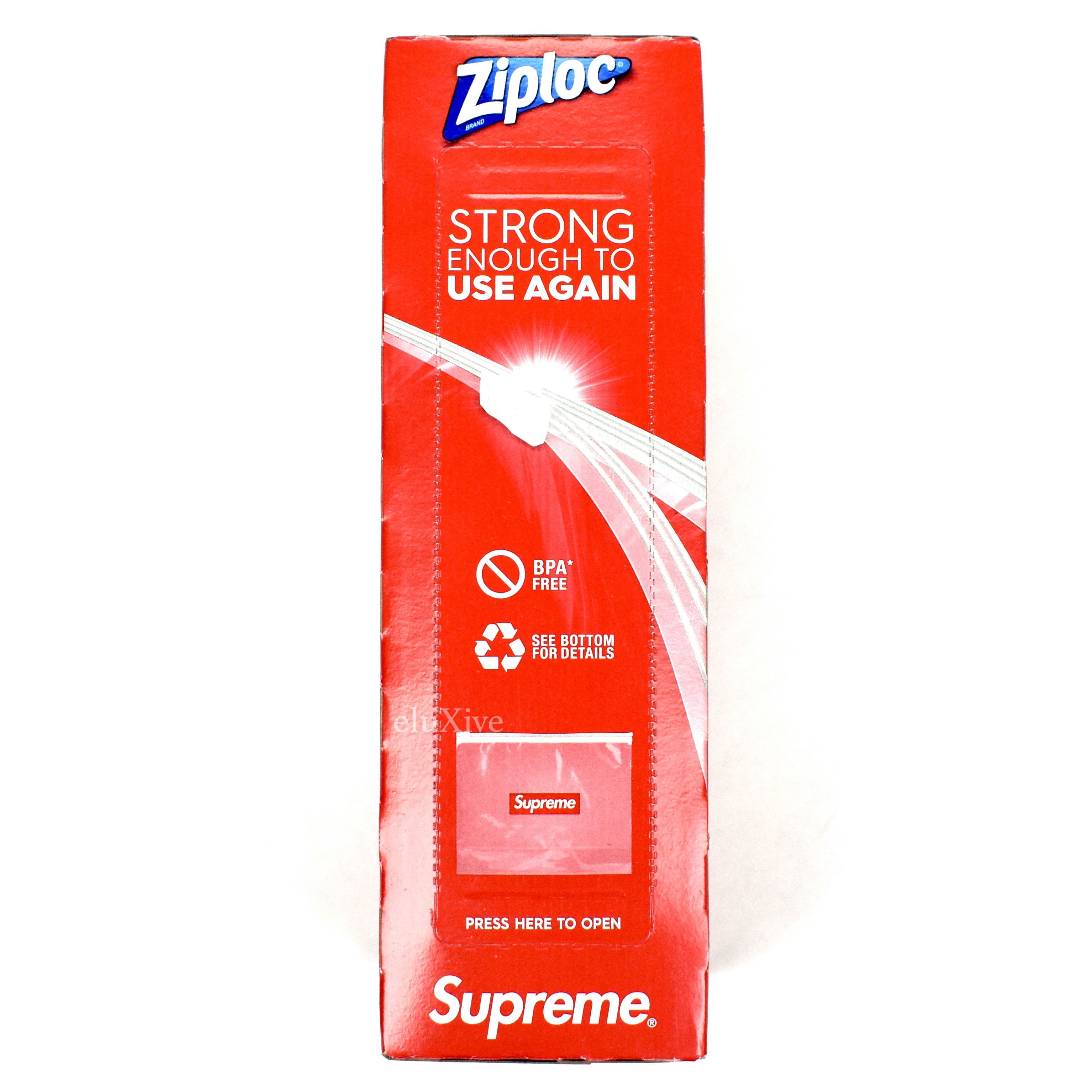 Supreme Supreme Ziploc Box Logo Resealable Bags DS SS20